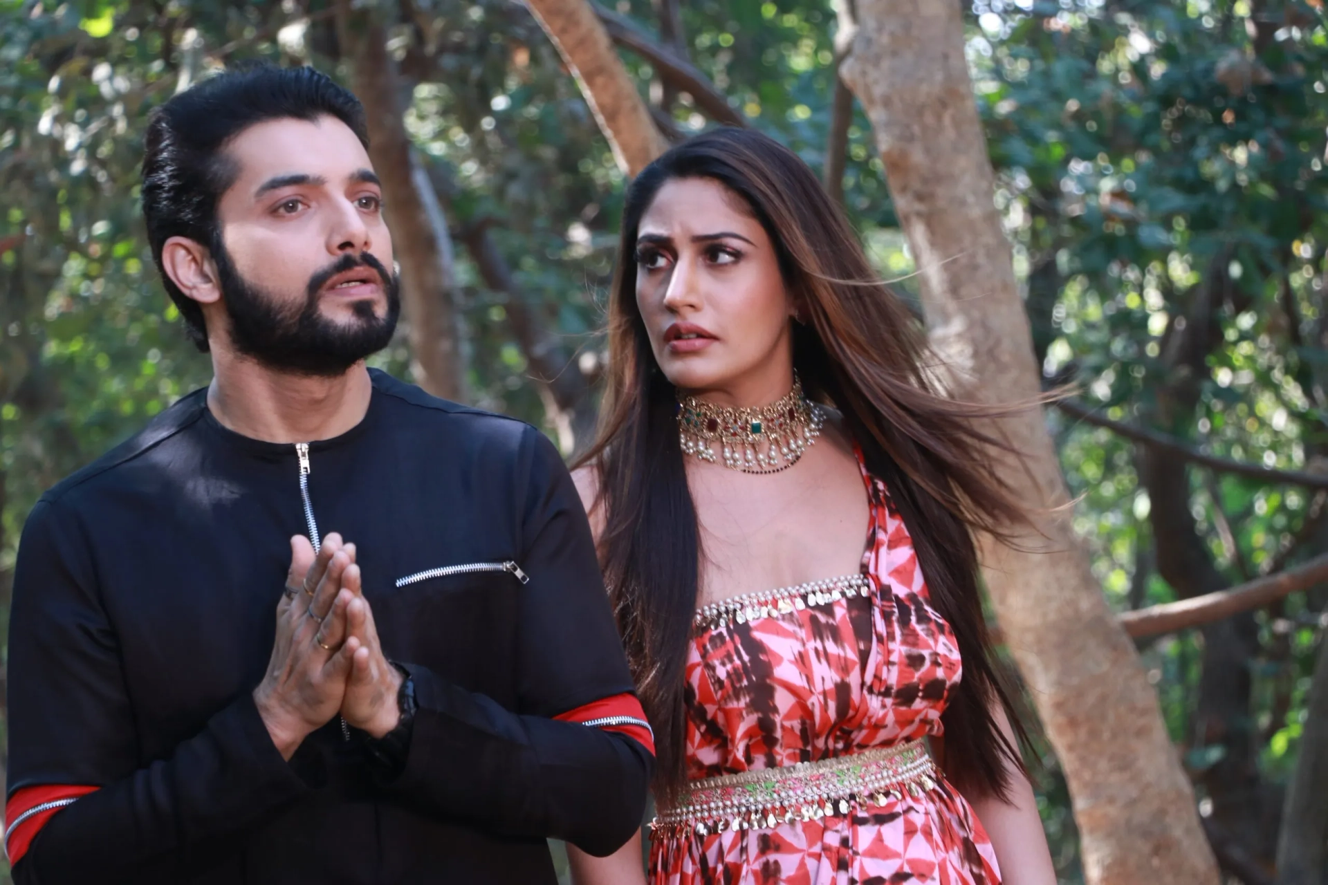 Sharad Malhotra and Surbhi Chandna in Naagin: Episode #5.37 (2020)