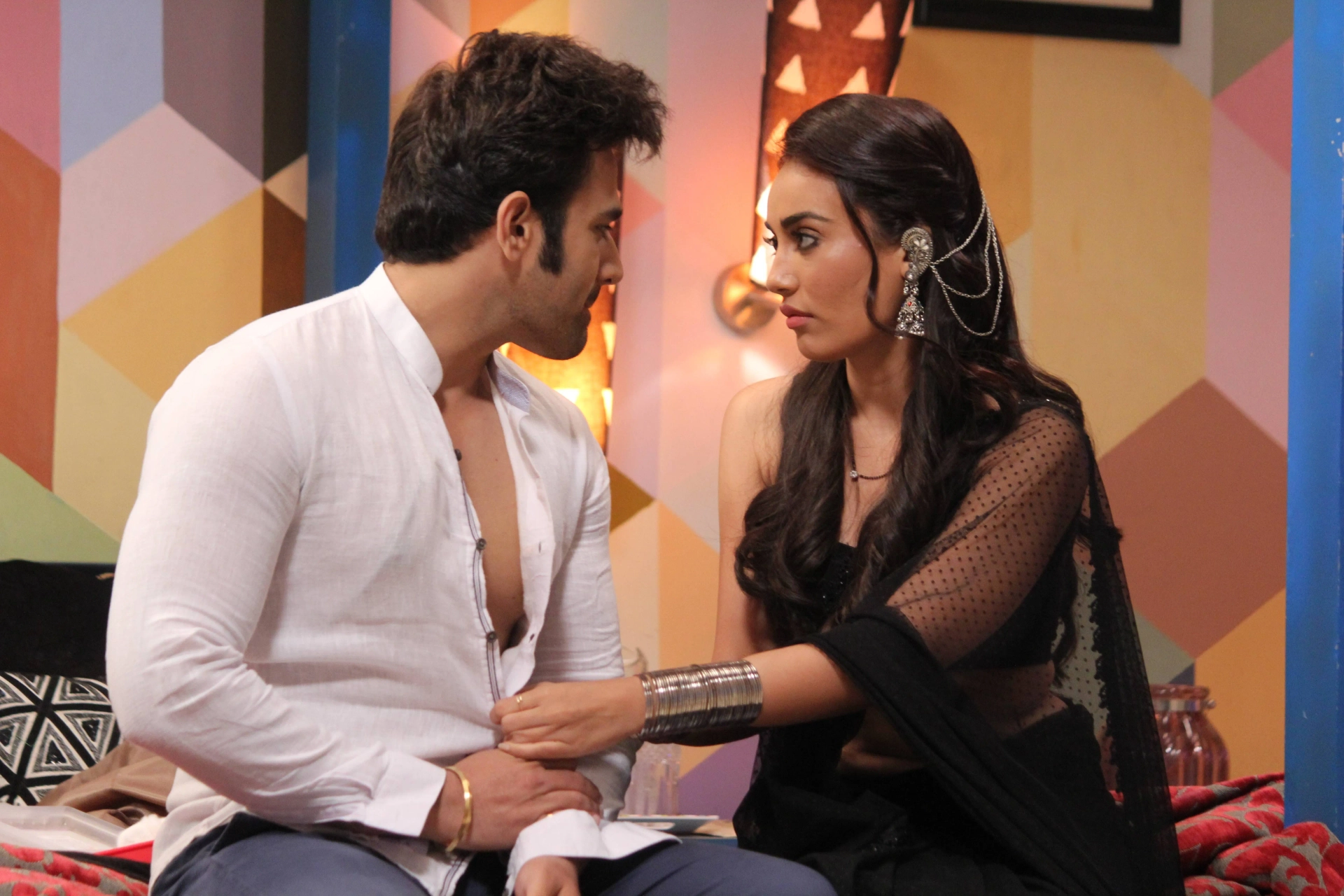 Surbhi Jyoti and Pearl V Puri in Naagin (2015)