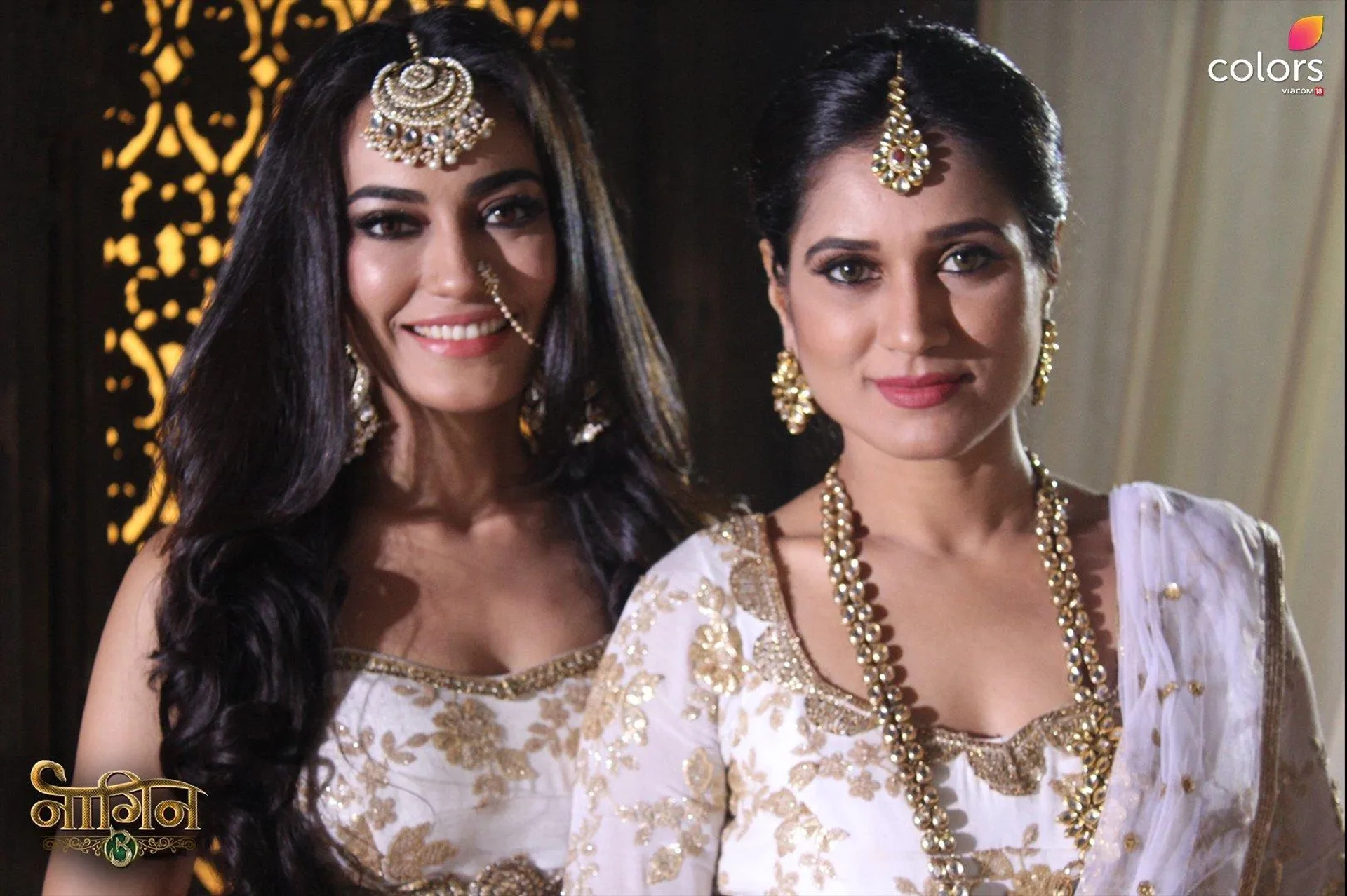 Surbhi Jyoti and Melanie Nazareth in Naagin (2015)