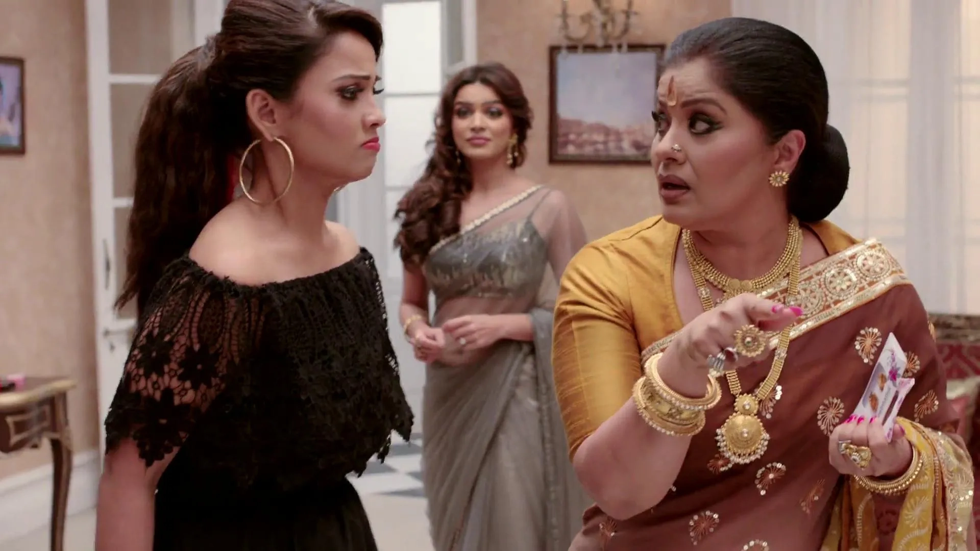 Sudha Chandran, Aashka Goradia, and Adaa Khan in Naagin (2015)