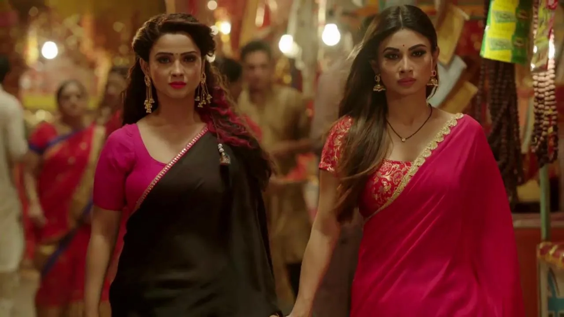 Mouni Roy and Adaa Khan in Naagin (2015)