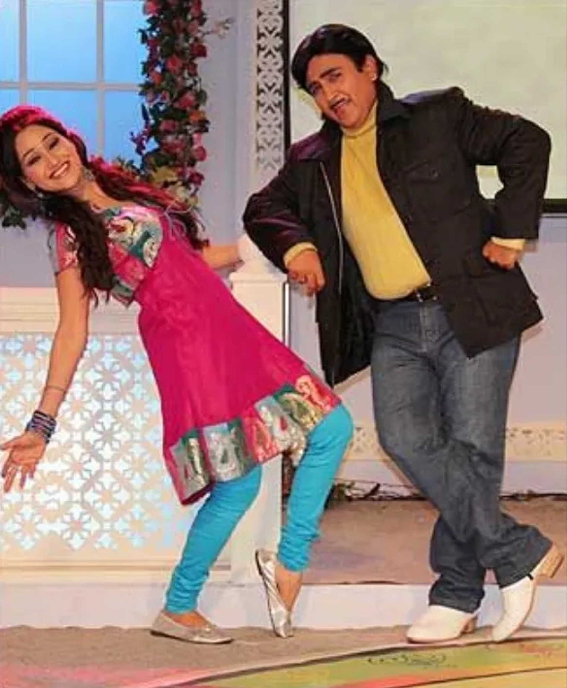 Dilip Joshi and Disha Vakani in Taarak Mehta Ka Ooltah Chashmah (2008)