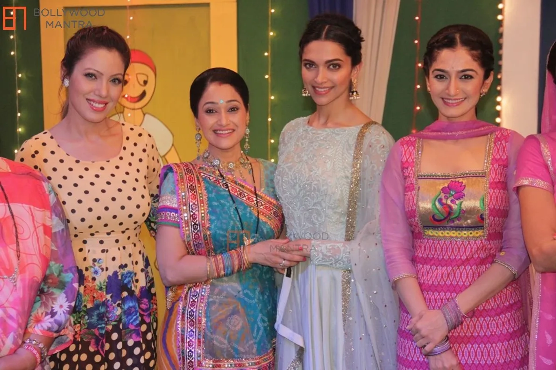 Disha Vakani, Munmun Dutta, Deepika Padukone, and Neha Mehta in Taarak Mehta Ka Ooltah Chashmah (2008)