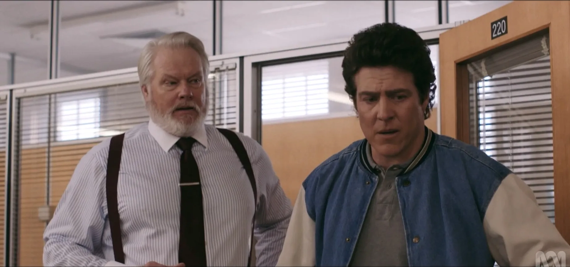 William McInnes and Stephen Peacocke in The Newsreader (2021)