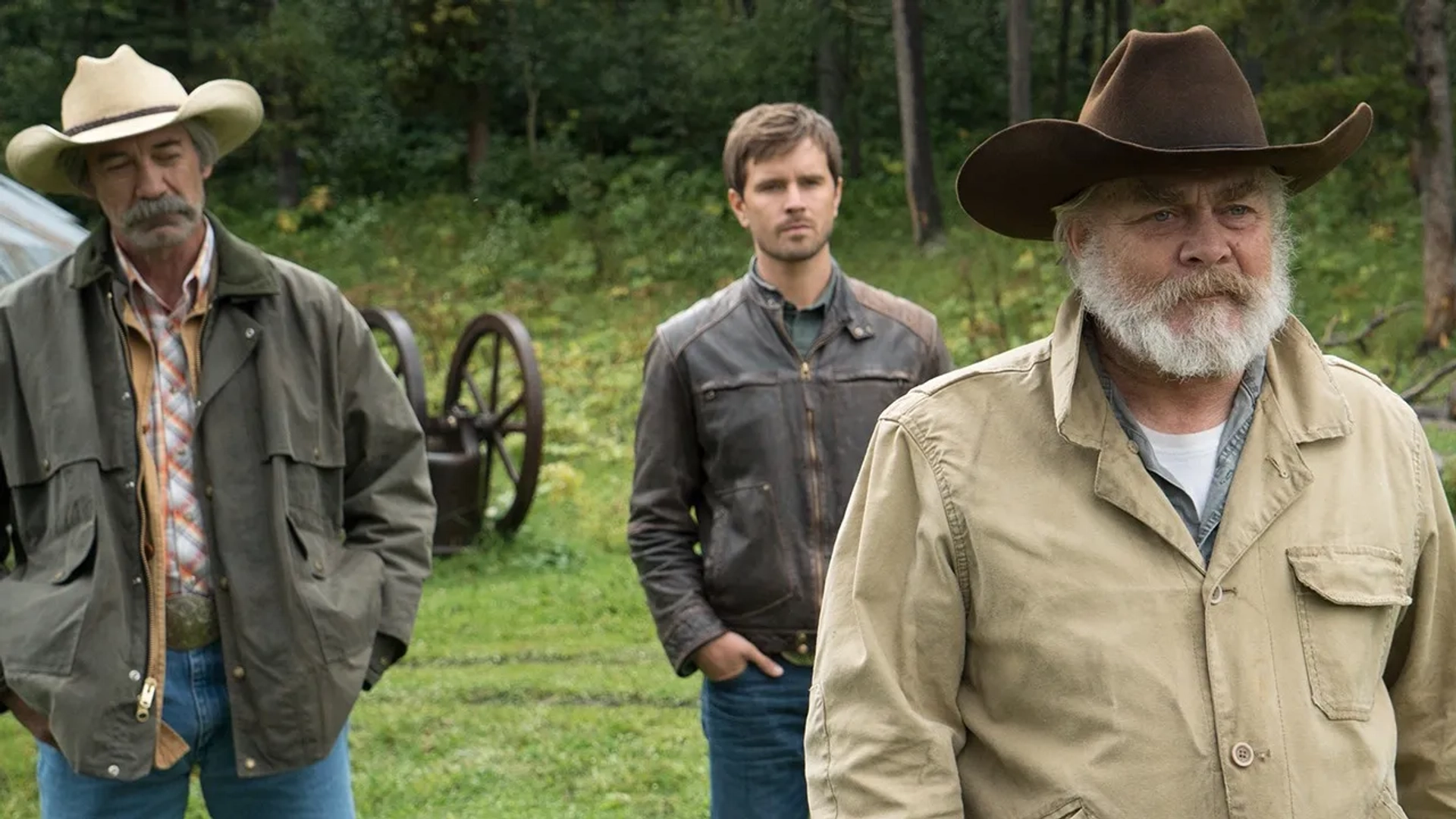 Nicholas Campbell, Shaun Johnston, and Graham Wardle in Heartland (2007)