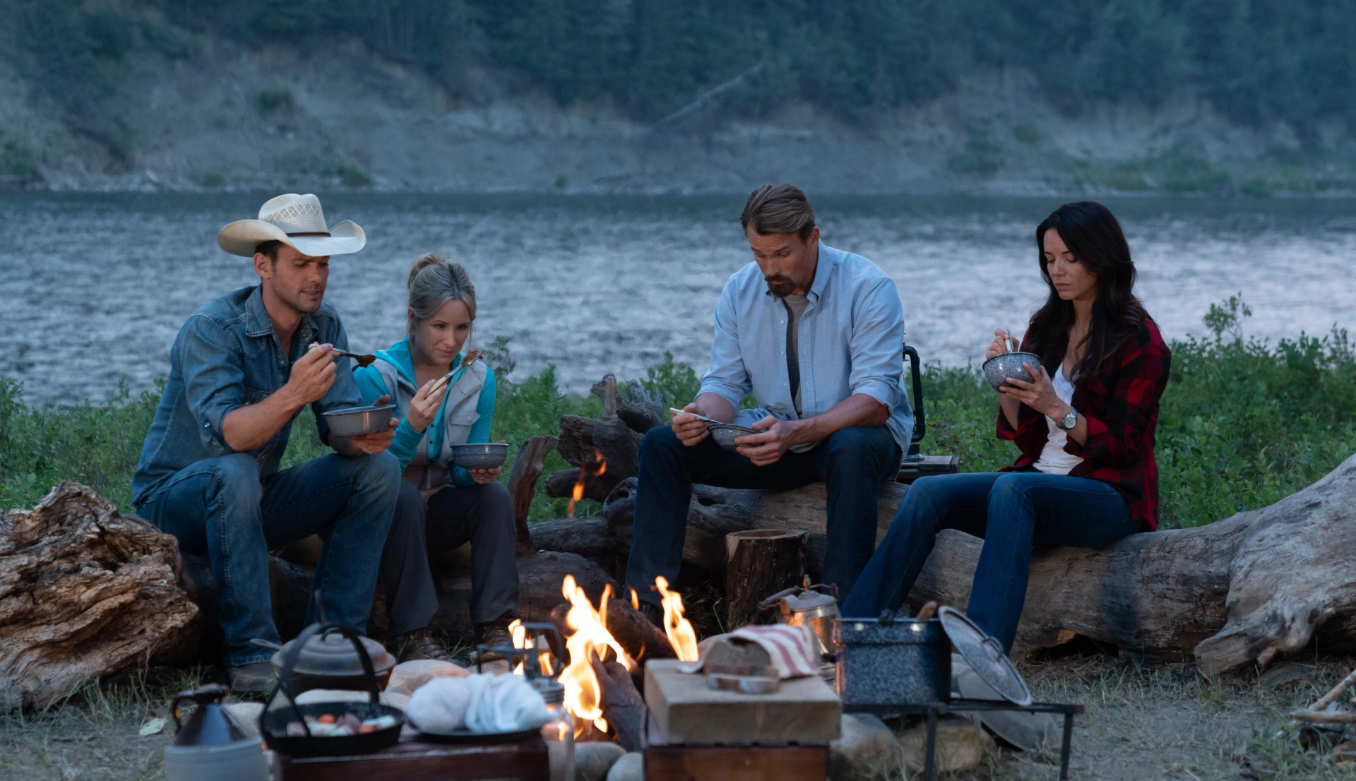 Gabriel Hogan, Michelle Morgan, Lisa Durupt, and Kevin McGarry in Heartland (2007)