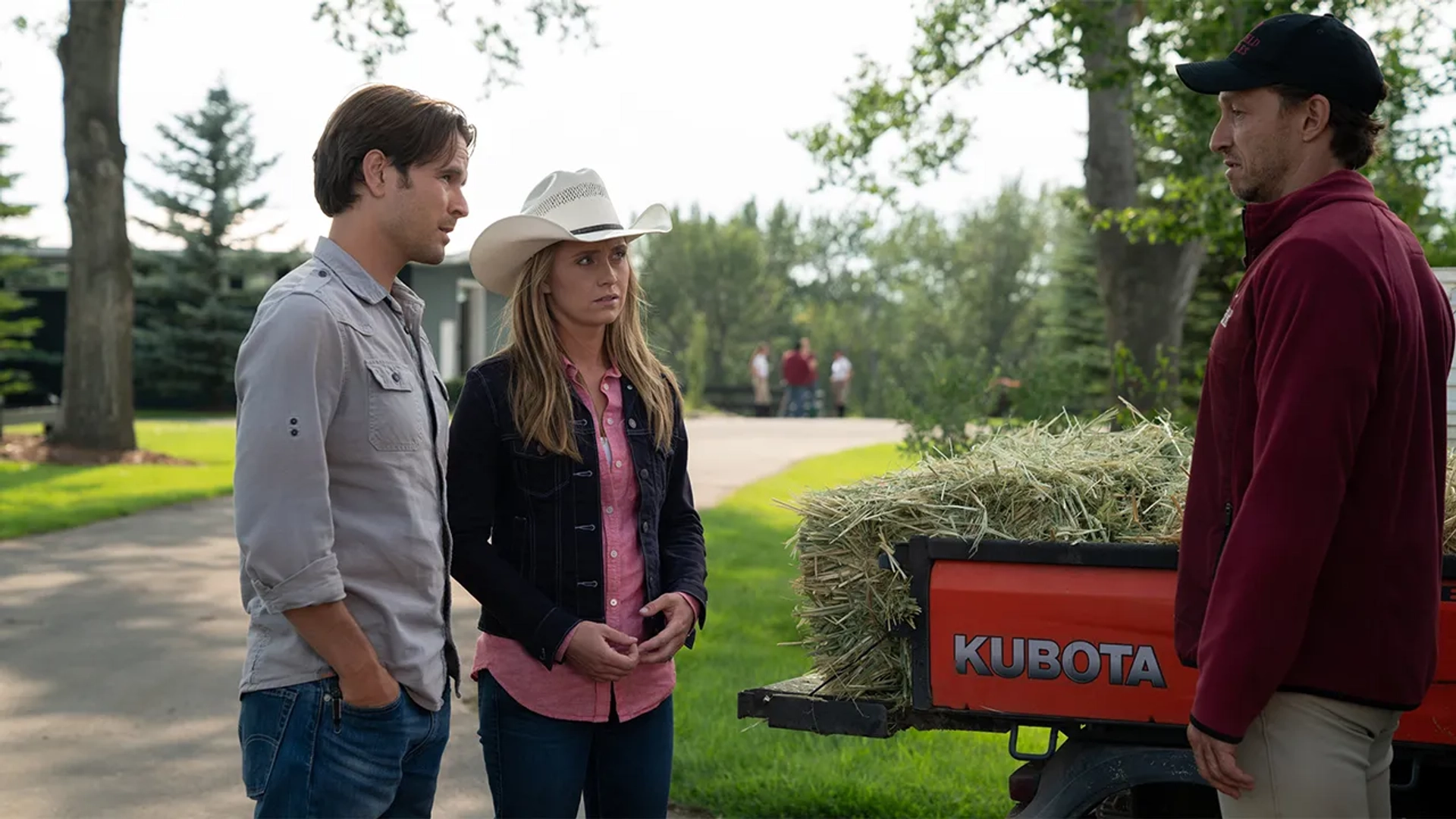 Bradley Stryker, Graham Wardle, and Amber Marshall in Heartland (2007)