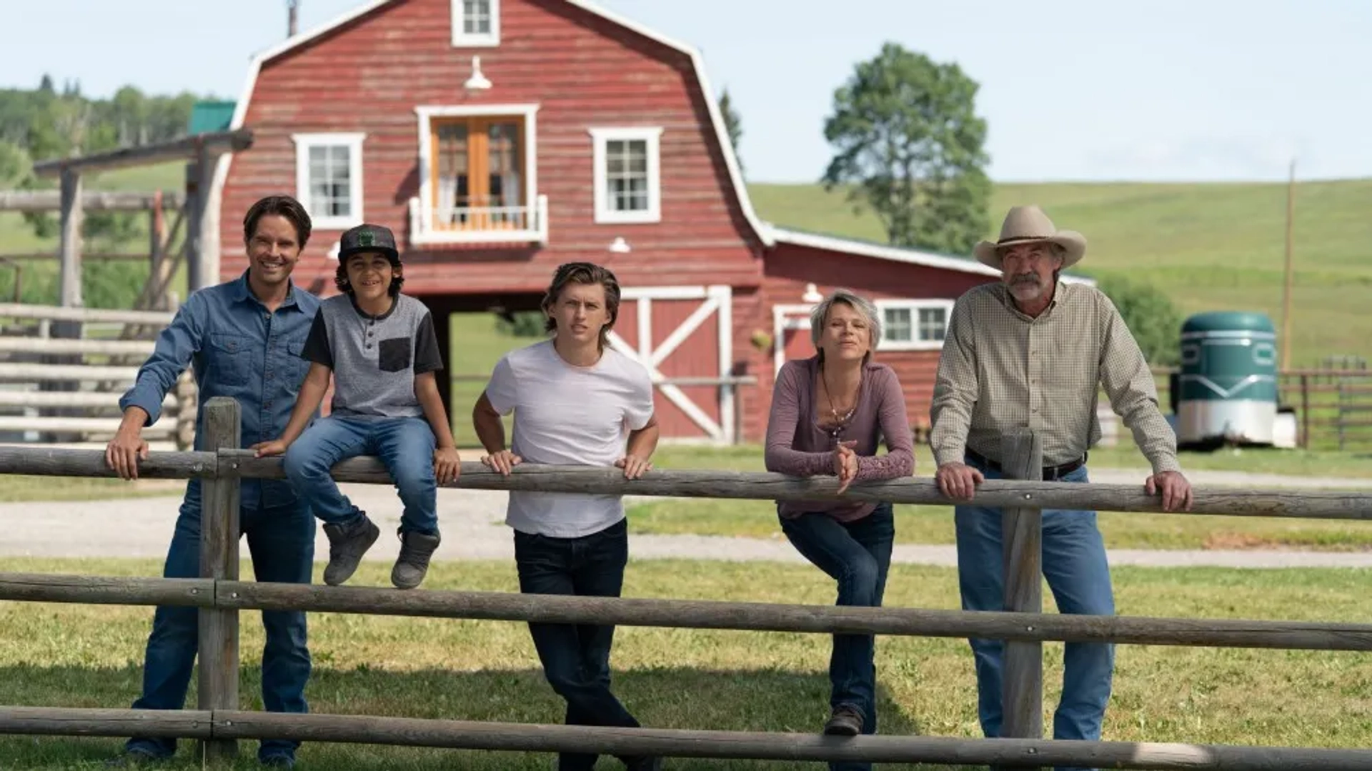 Shaun Johnston, Graham Wardle, Dempsey Bryk, and Lucian-River Chauhan in Heartland (2007)