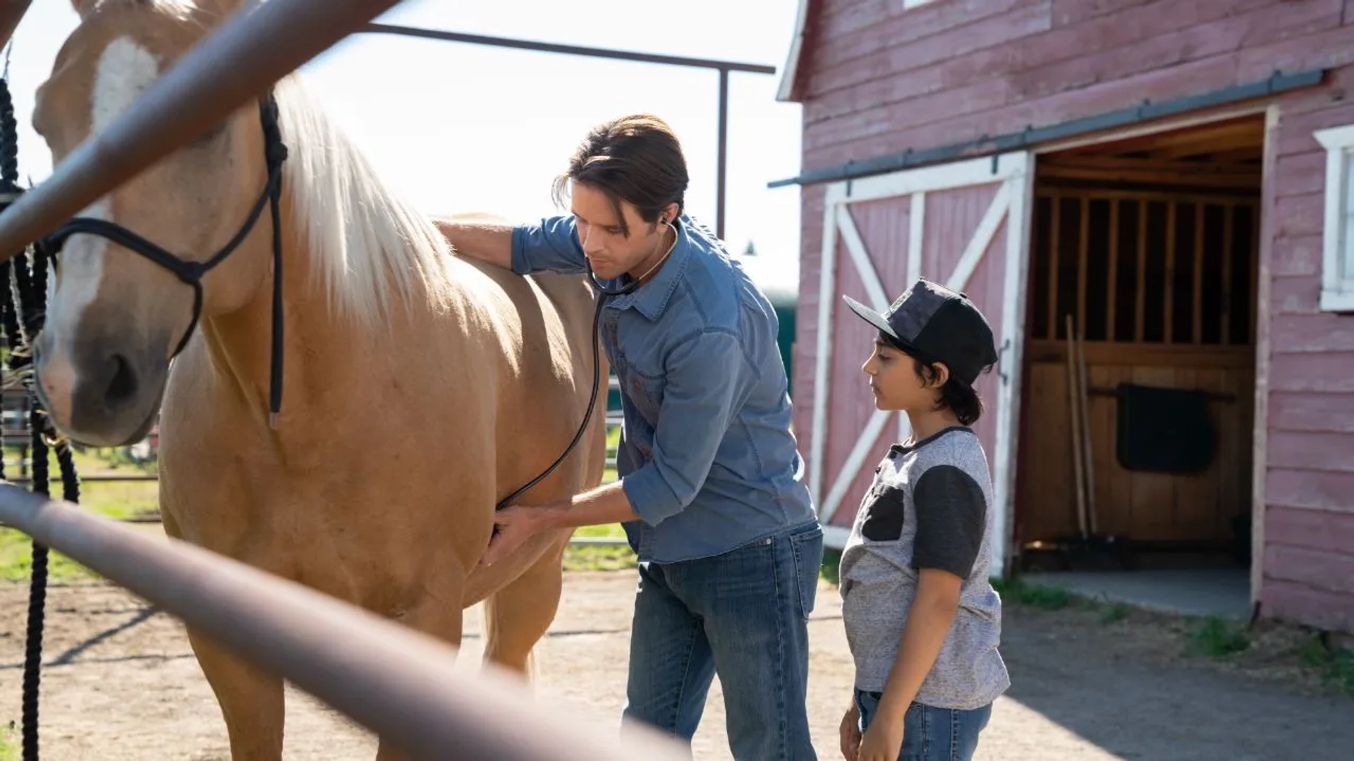 Graham Wardle and Lucian-River Chauhan in Heartland (2007)