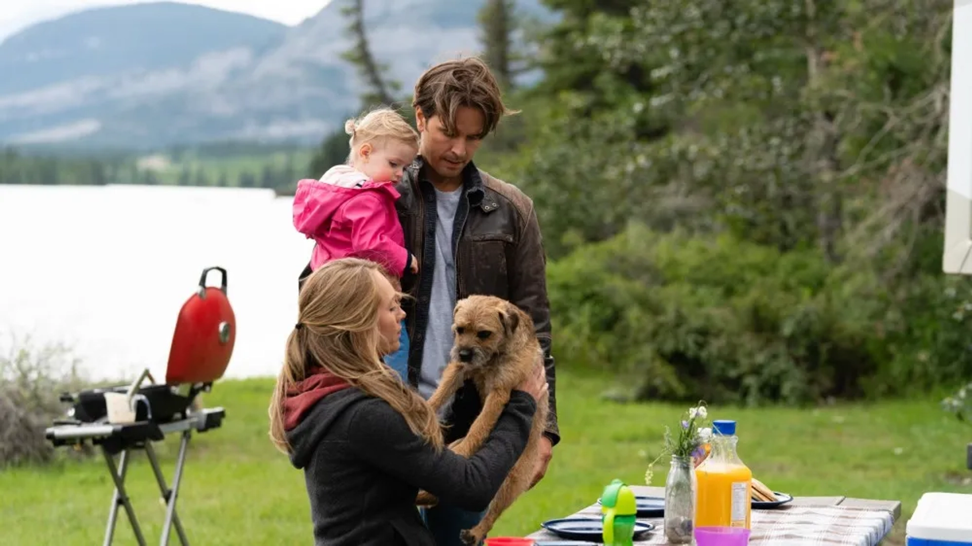 Graham Wardle, Amber Marshall, Ruby Spencer, and Emmanuella Spencer in Heartland (2007)