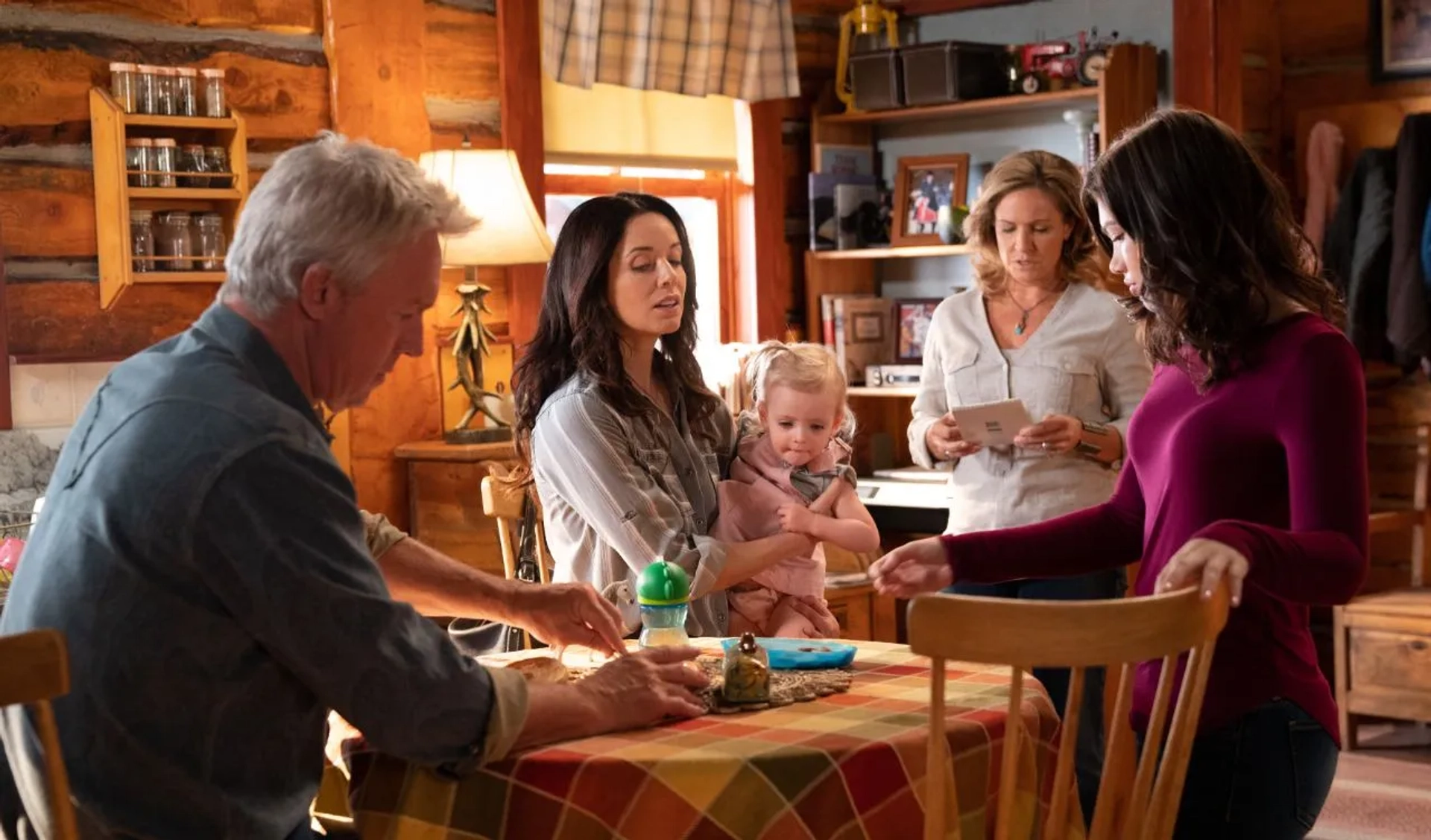 Chris Potter, Jessica Steen, Michelle Morgan, Alisha Newton, Ruby Spencer, and Emmanuella Spencer in Heartland (2007)