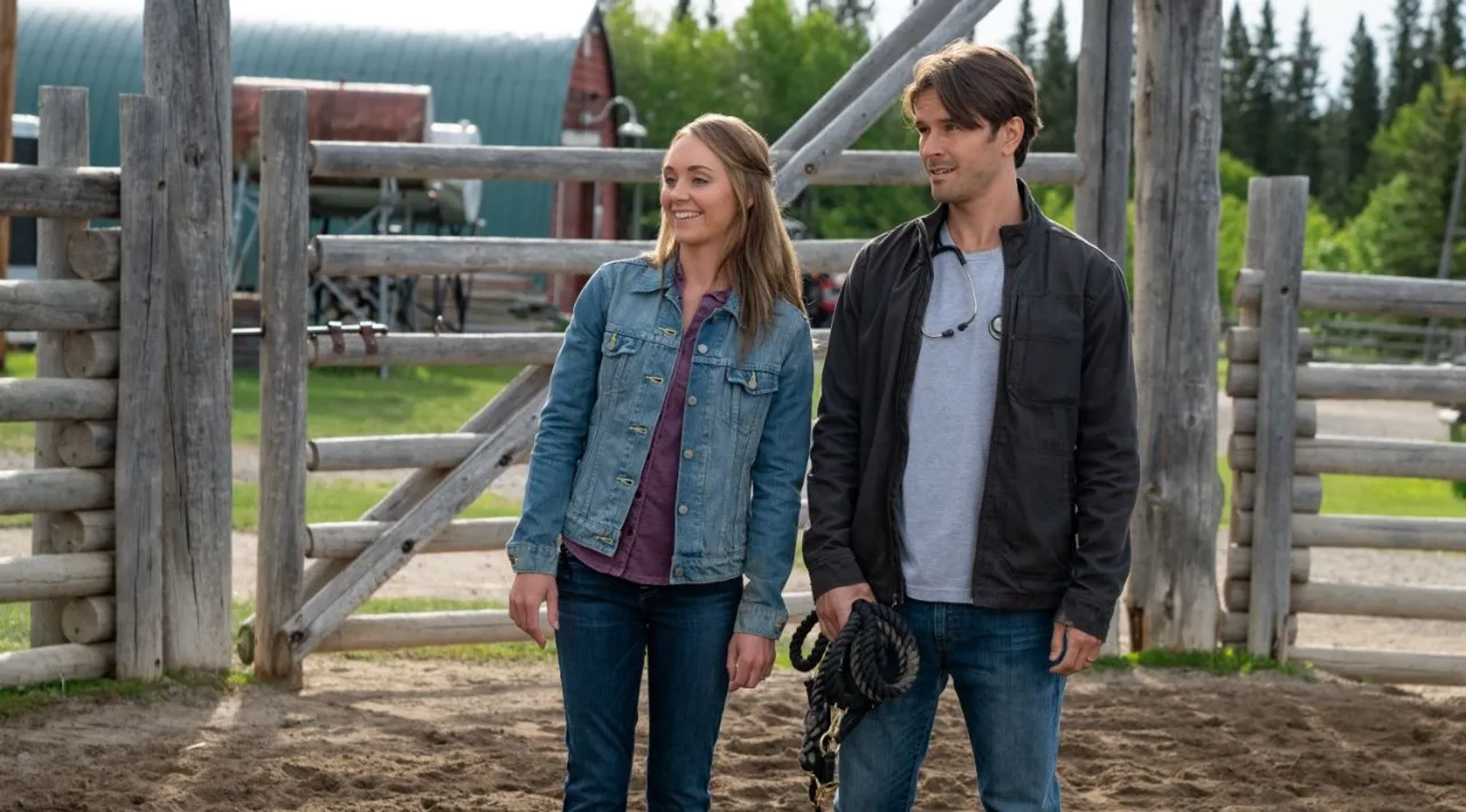 Graham Wardle and Amber Marshall in Heartland (2007)