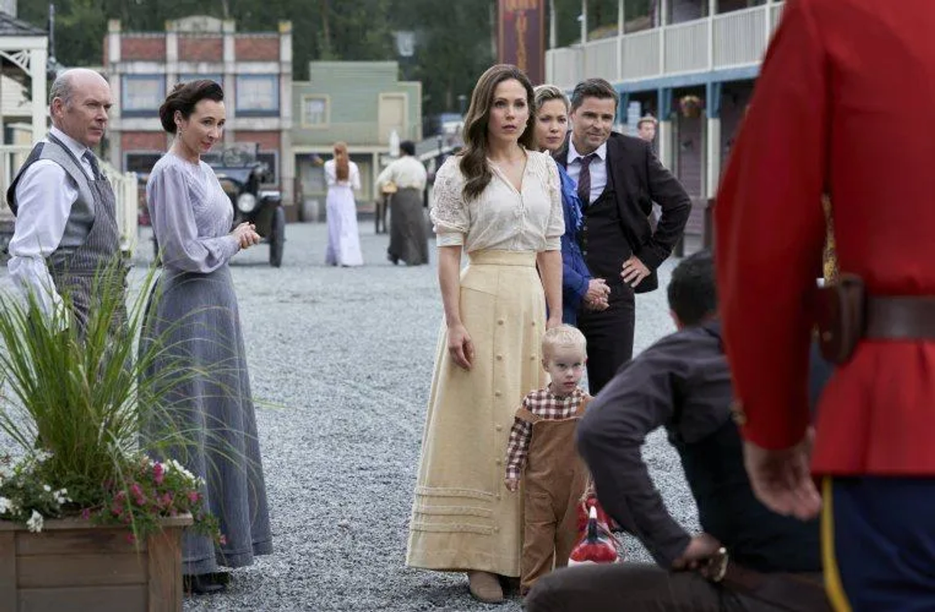 Kavan Smith, Pascale Hutton, and Erin Krakow in When Calls the Heart: Open Season (2021)