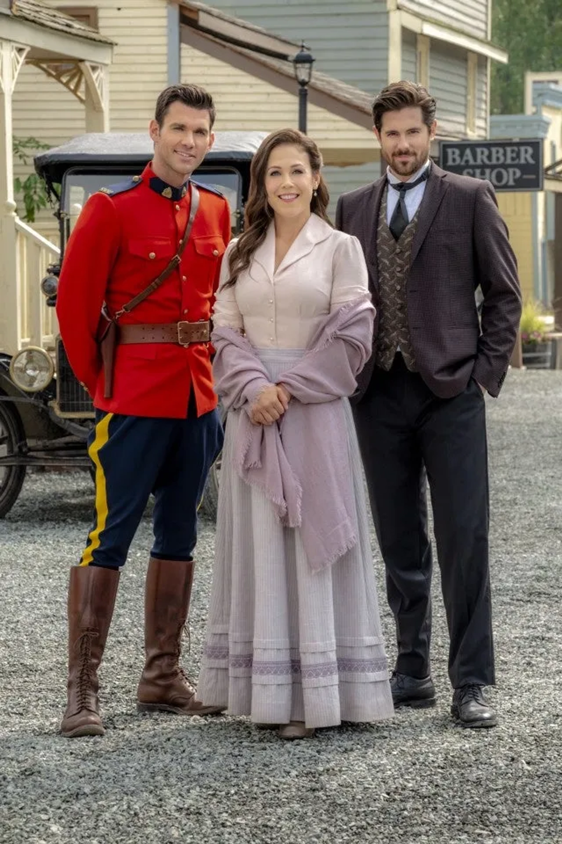 Chris McNally, Kevin McGarry, and Erin Krakow in When Calls the Heart (2014)