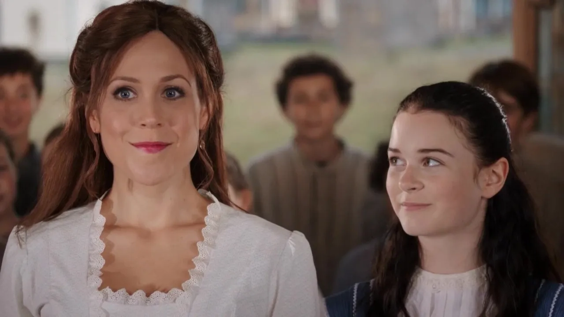 Erin Krakow and Imogen Tear in When Calls the Heart (2014)