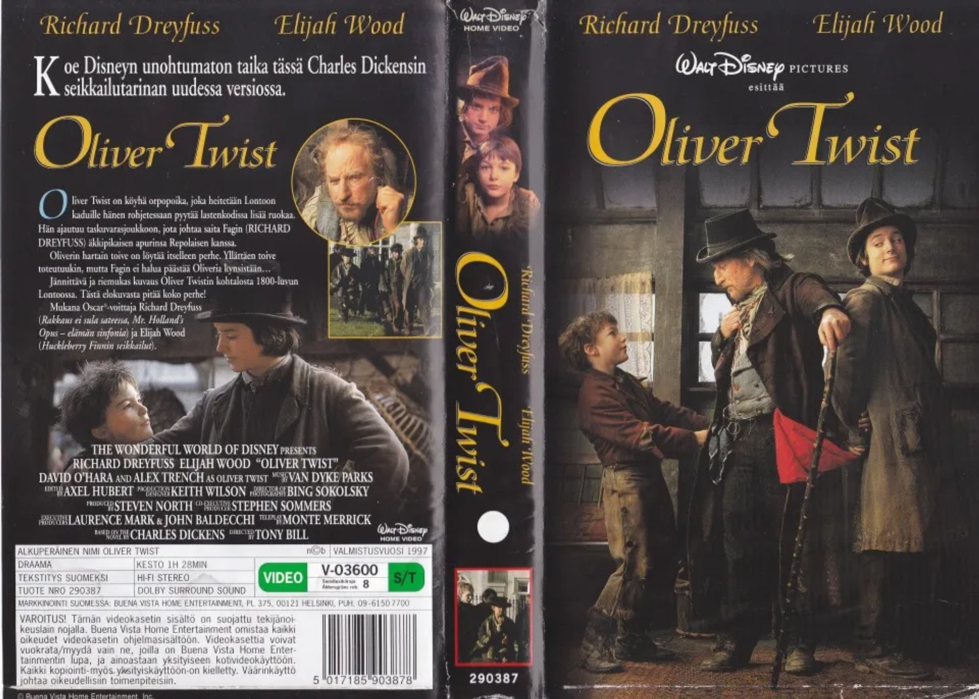 Richard Dreyfuss, Elijah Wood, and Alex Trench in The Wonderful World of Disney: Oliver Twist (1997)