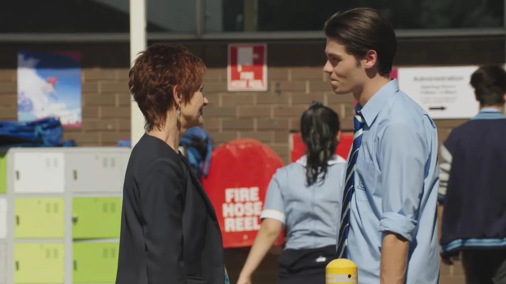 Jackie Woodburne and Felix Mallard in Neighbours (1985)