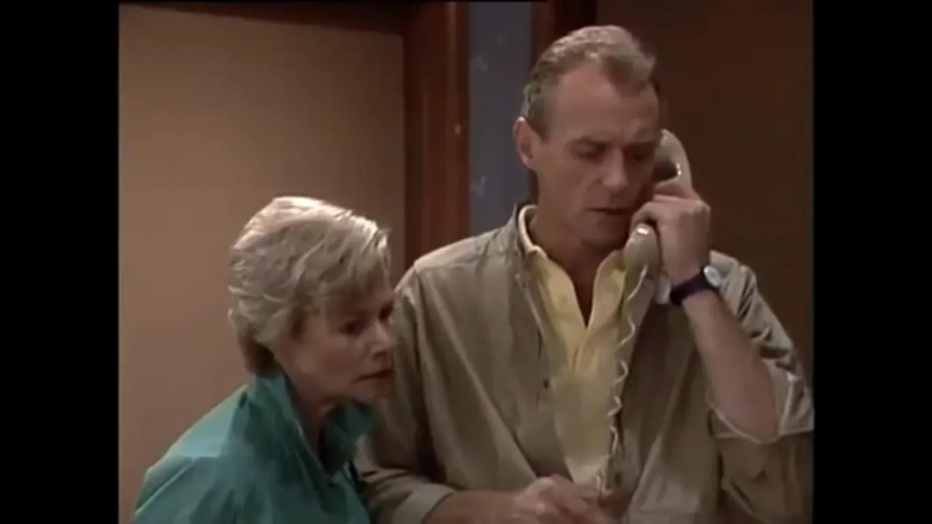 Alan Dale and Anne Haddy in Neighbours (1985)