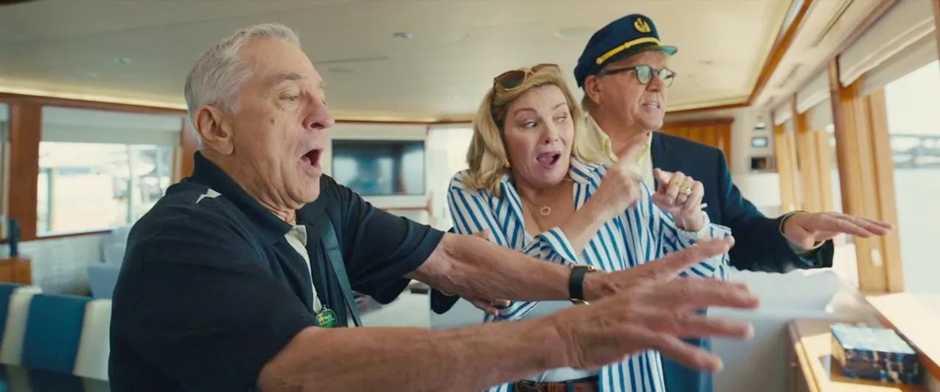 Robert De Niro, Kim Cattrall, and David Rasche in About My Father (2023)