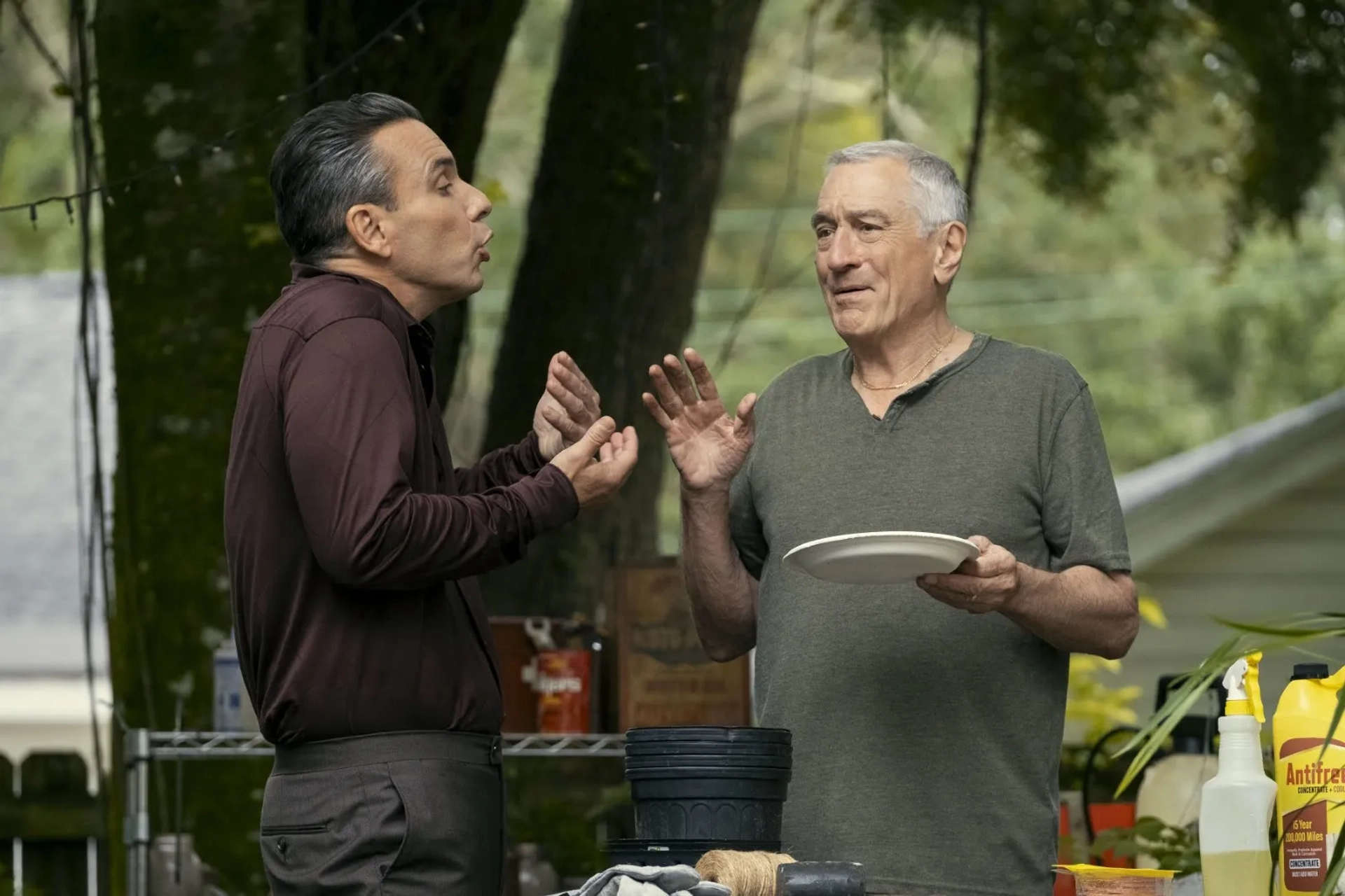 Robert De Niro and Sebastian Maniscalco in About My Father (2023)