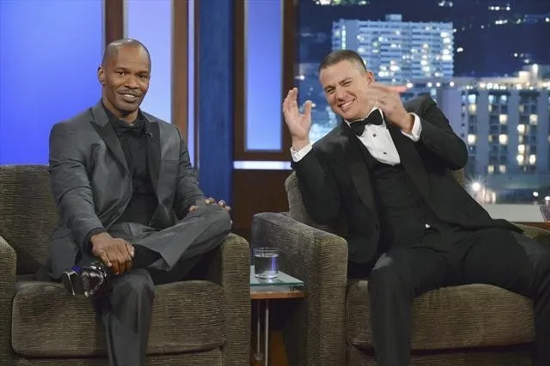 Jamie Foxx and Channing Tatum in Jimmy Kimmel Live! (2003)