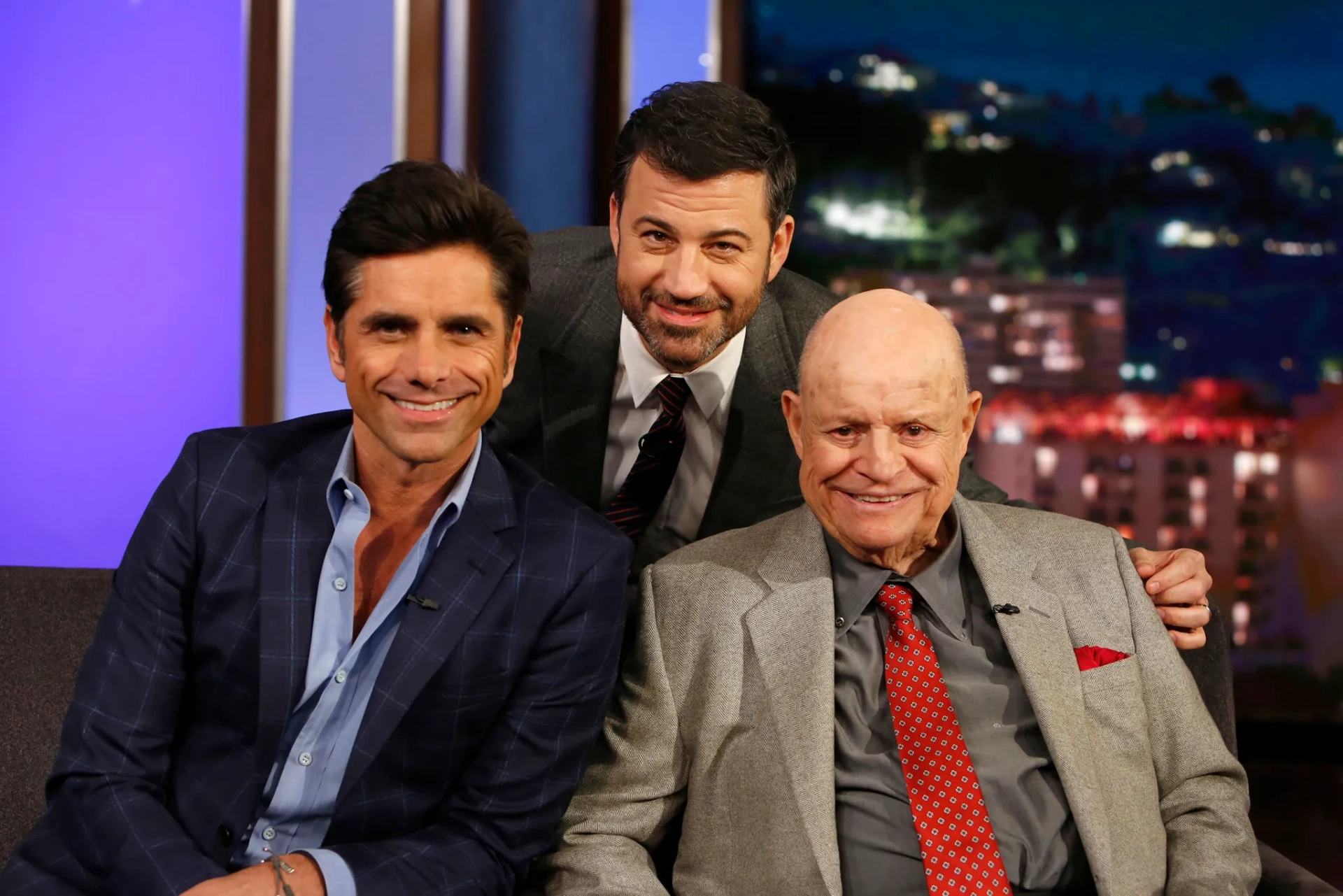 John Stamos, Jimmy Kimmel, and Don Rickles at an event for Jimmy Kimmel Live! (2003)