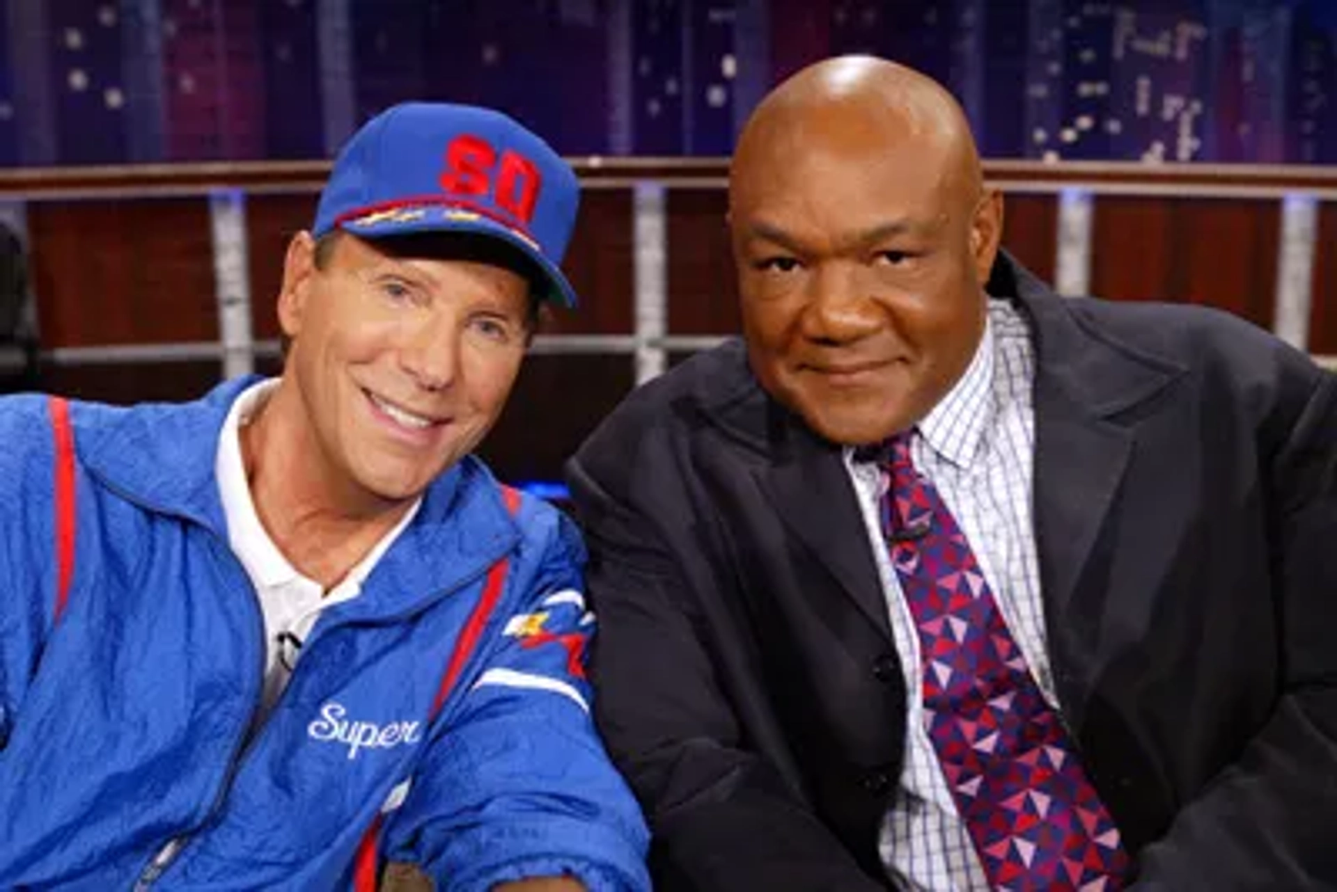 Bob Einstein and George Foreman at an event for Jimmy Kimmel Live! (2003)