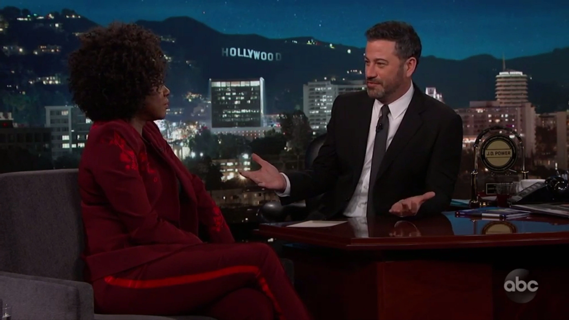 Viola Davis and Jimmy Kimmel in Jimmy Kimmel Live! (2003)