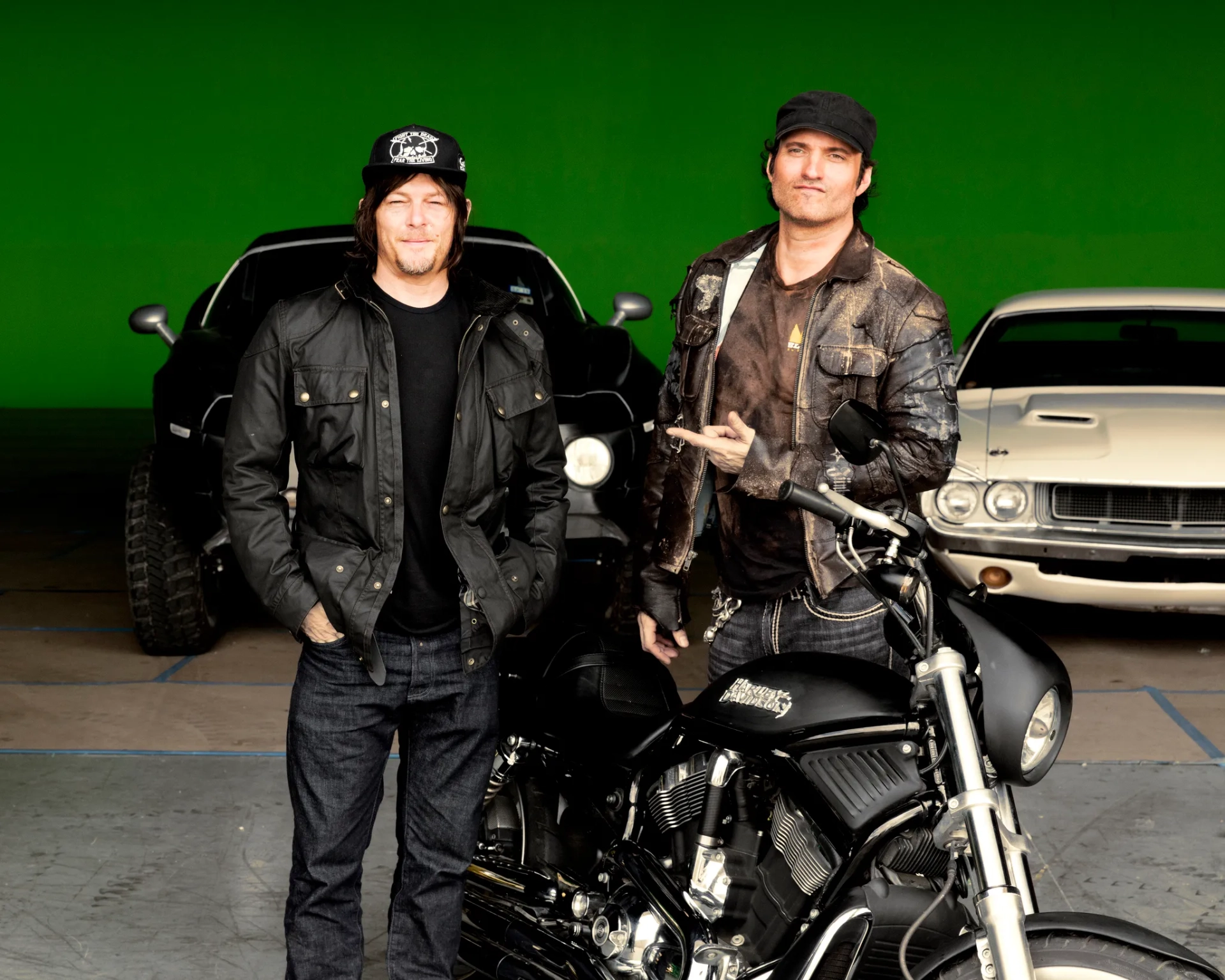 Robert Rodriguez and Norman Reedus in Ride with Norman Reedus (2016)