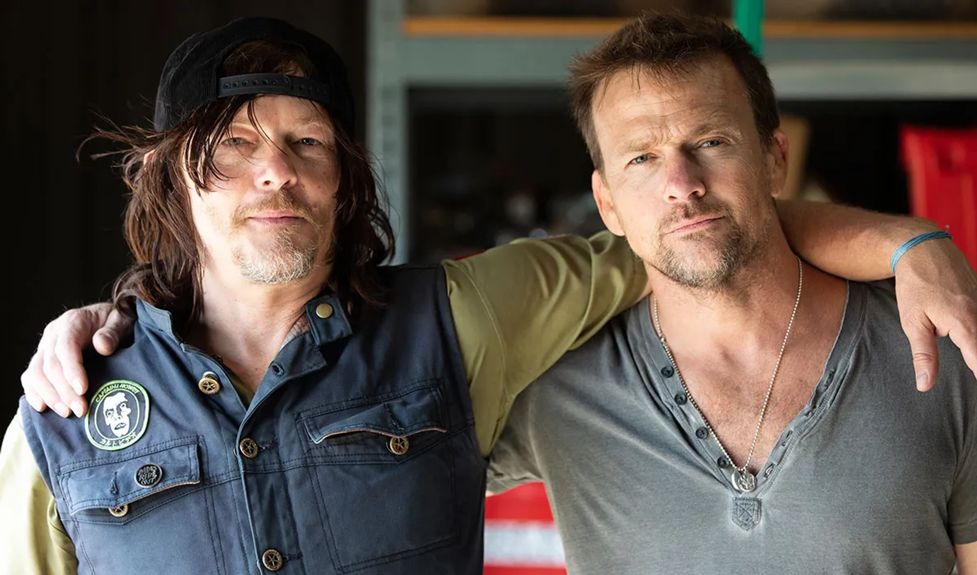 Sean Patrick Flanery and Norman Reedus in Ride with Norman Reedus (2016)