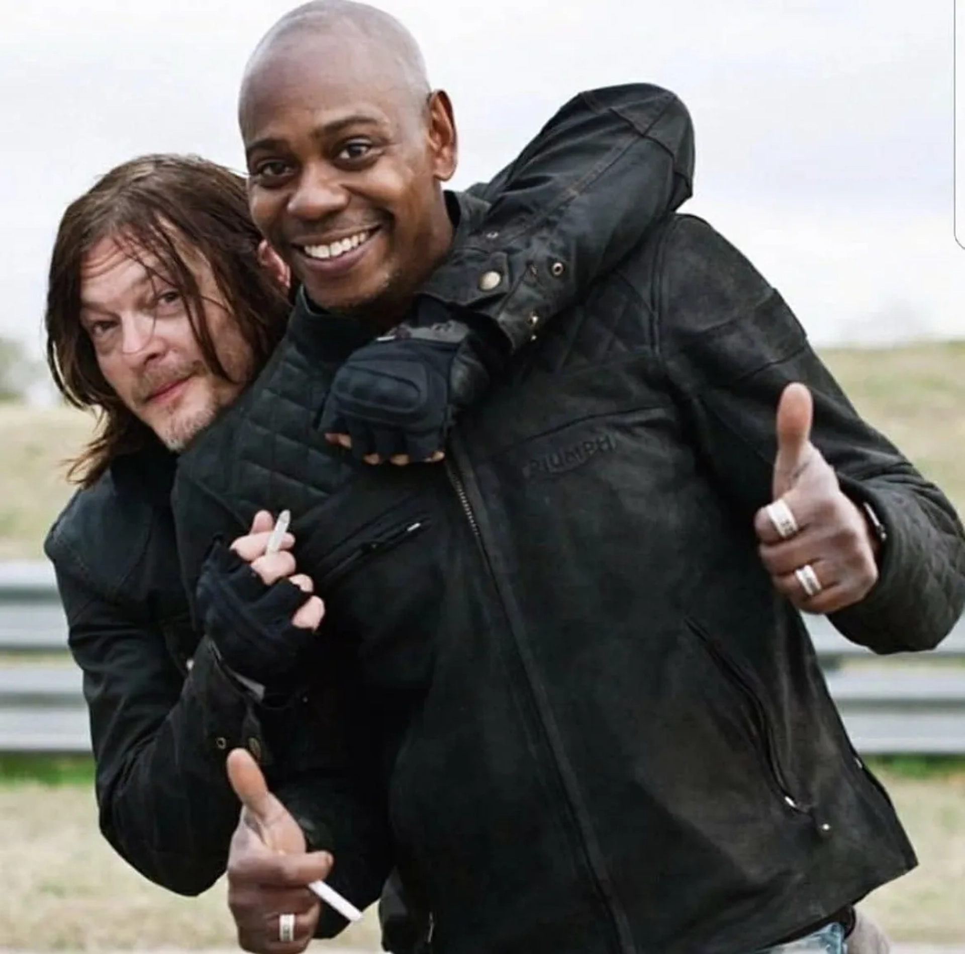 Norman Reedus and Dave Chappelle in Ride with Norman Reedus: Journey Down Norman's Memory Lane (2021)