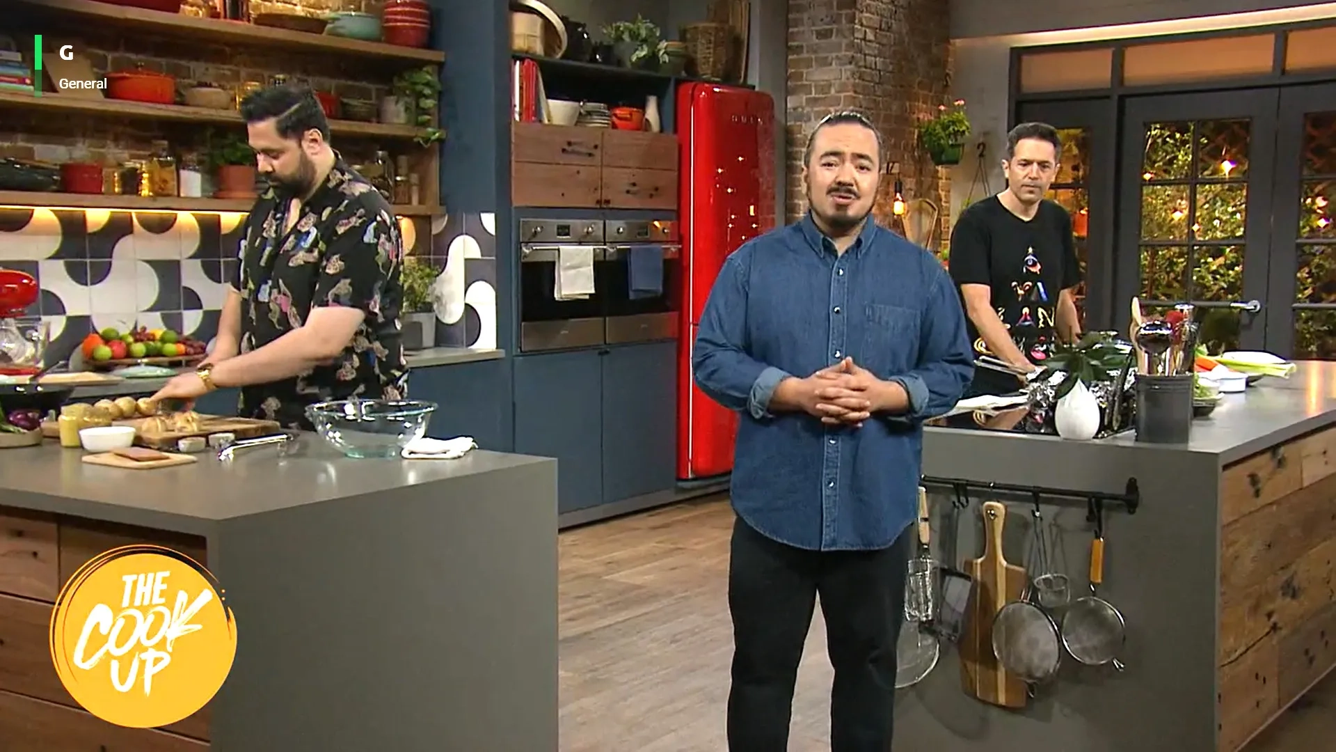 Ben Shewry, Adam Liaw, and Bjorn Stewart in The Cook Up with Adam Liaw (2021)