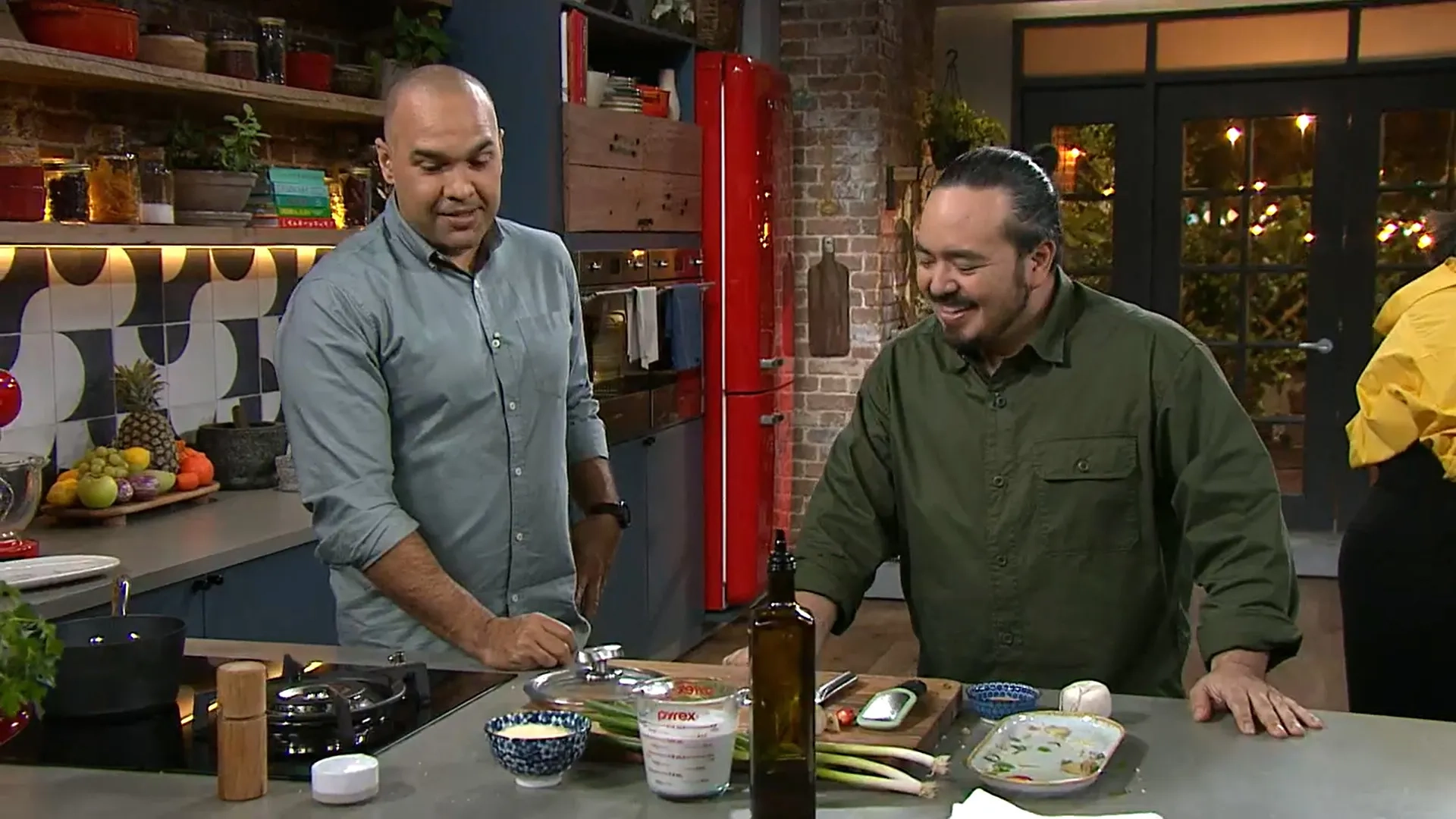 Craig Quartermaine and Adam Liaw in The Cook Up with Adam Liaw (2021)