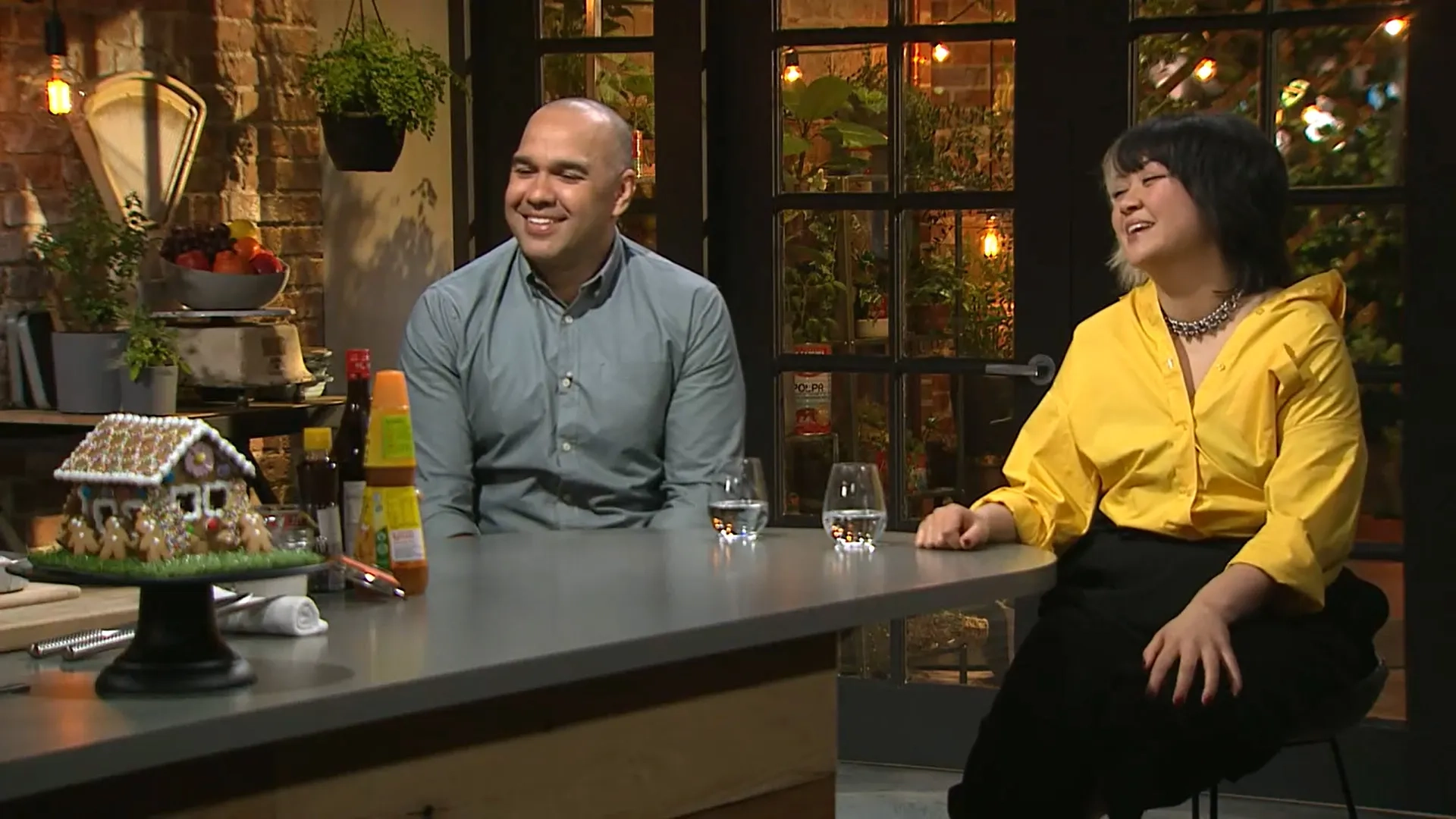 Rosheen Kaul and Craig Quartermaine in The Cook Up with Adam Liaw (2021)