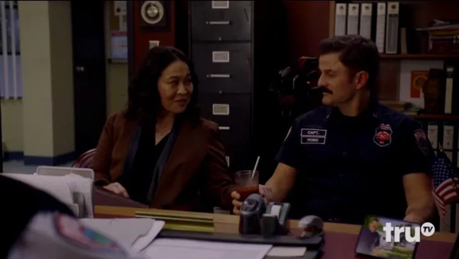 Steve Lemme and Suzy Nakamura in Tacoma FD: Lucy Wants a Friend (2020)