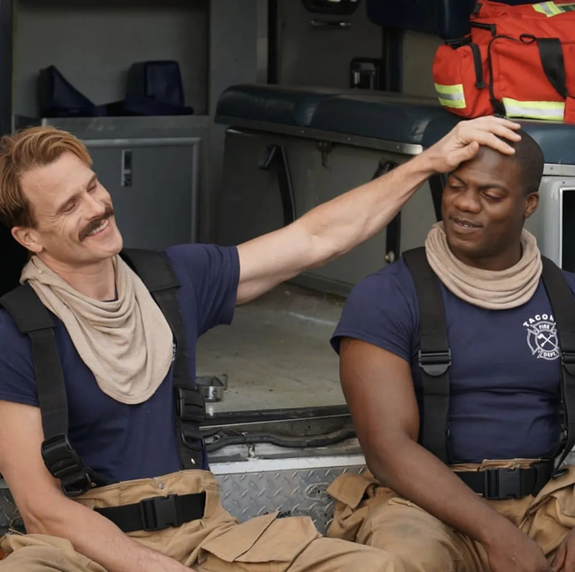 Gabriel Hogan and Marcus Henderson in Tacoma FD (2019)