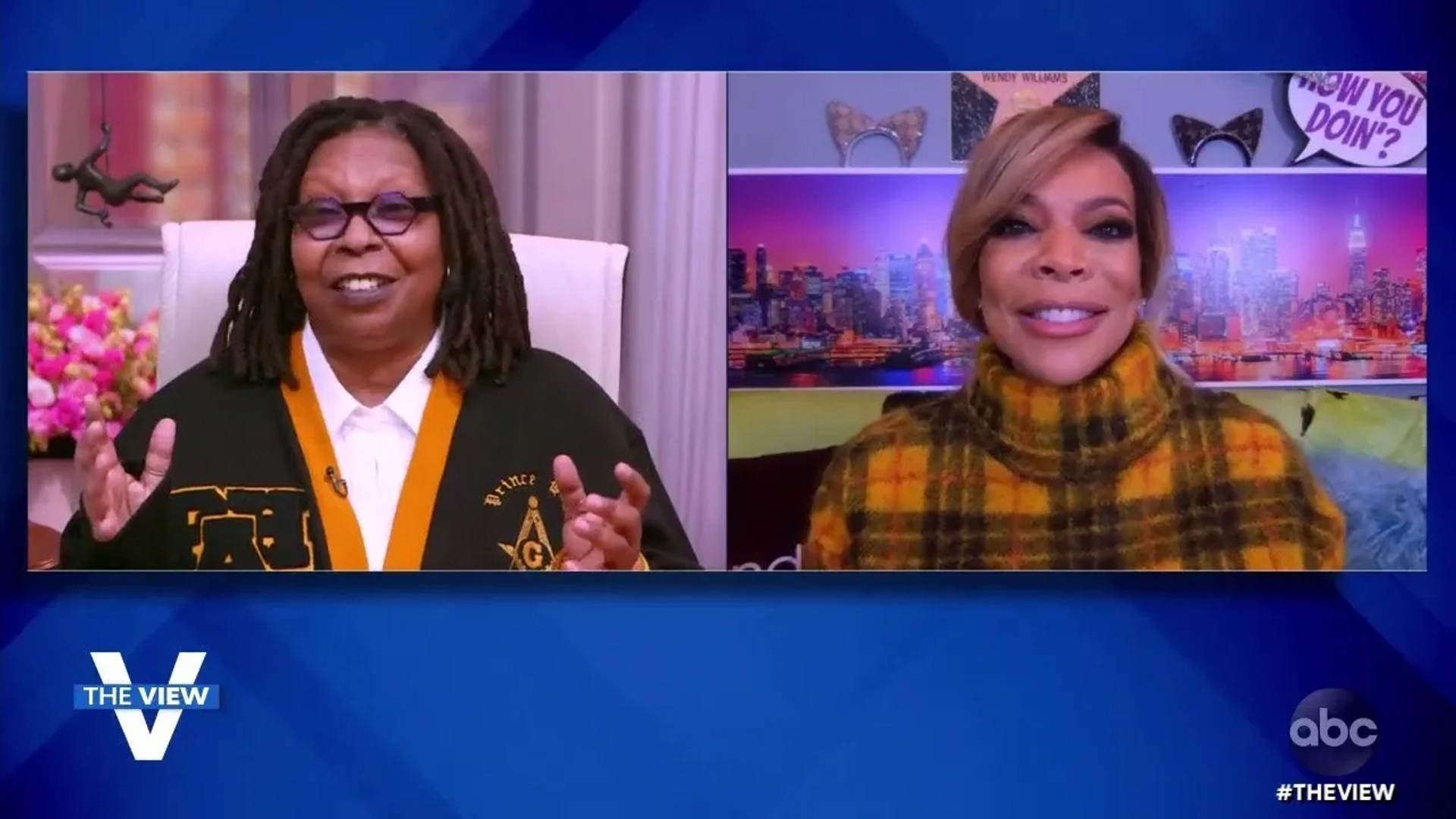 Whoopi Goldberg and Wendy Williams in The View (1997)