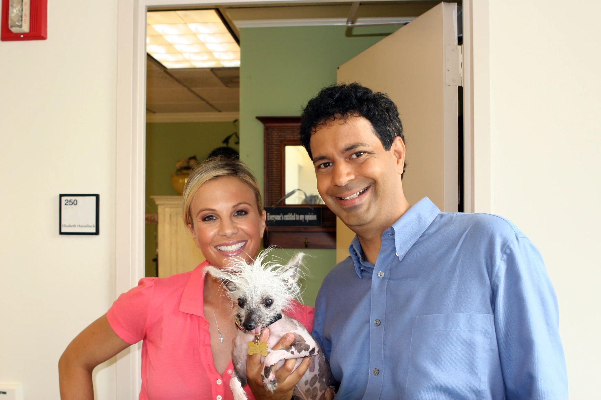 Elisabeth Hasselbeck, Dane Andrew, and Rascal the World's Ugliest Dog in The View (1997)