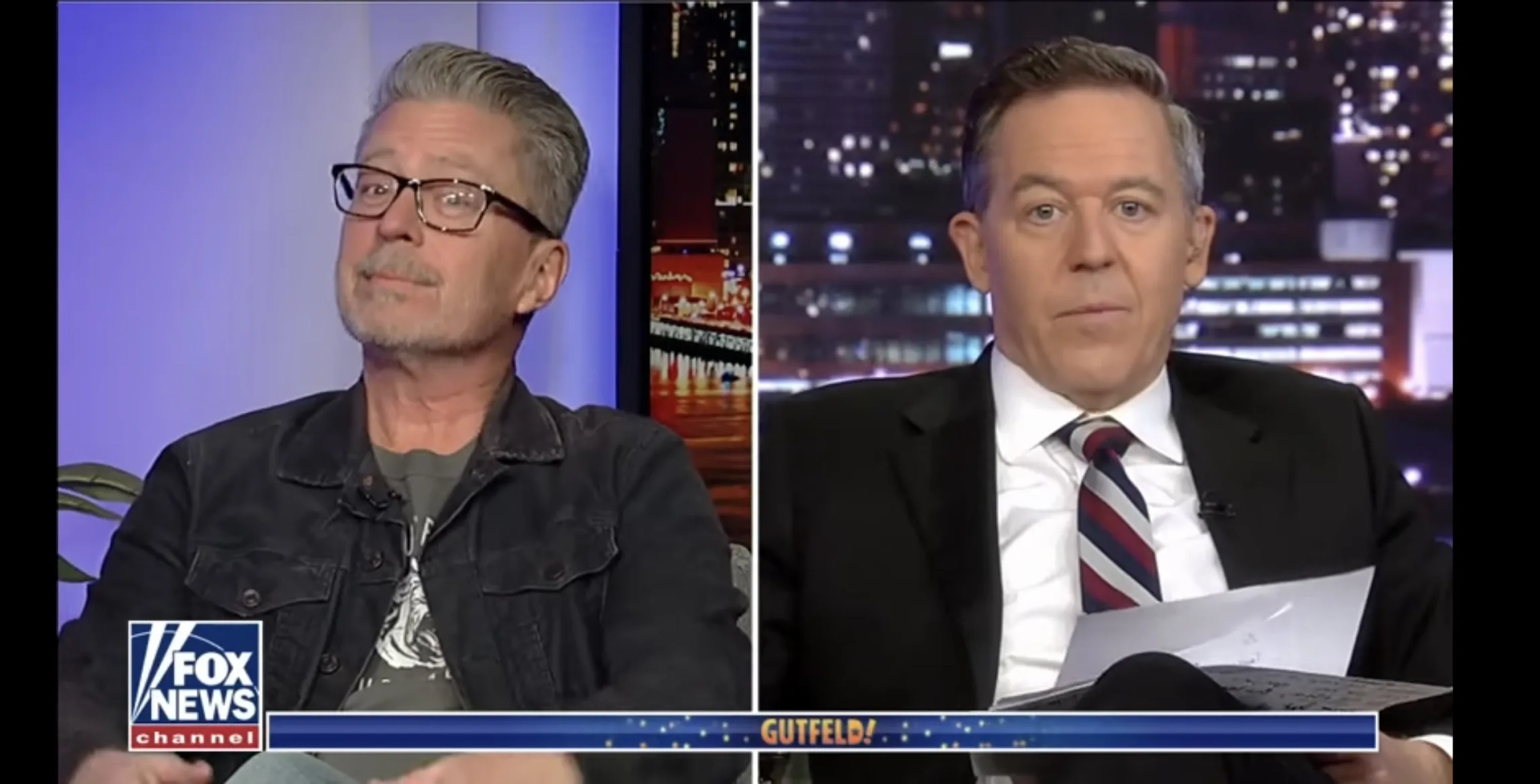 Michael Loftus and Greg Gutfeld in Gutfeld! (2021)