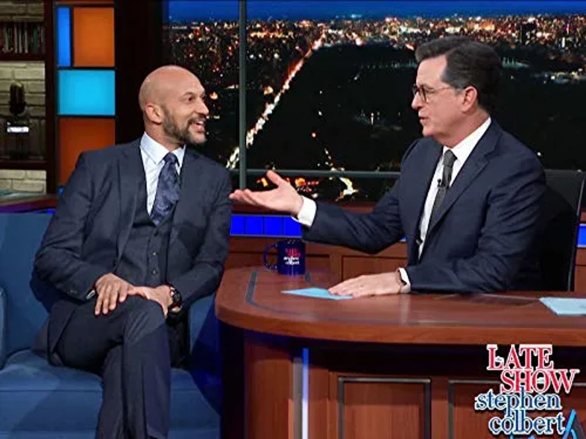 Stephen Colbert and Keegan-Michael Key in The Late Show with Stephen Colbert (2015)