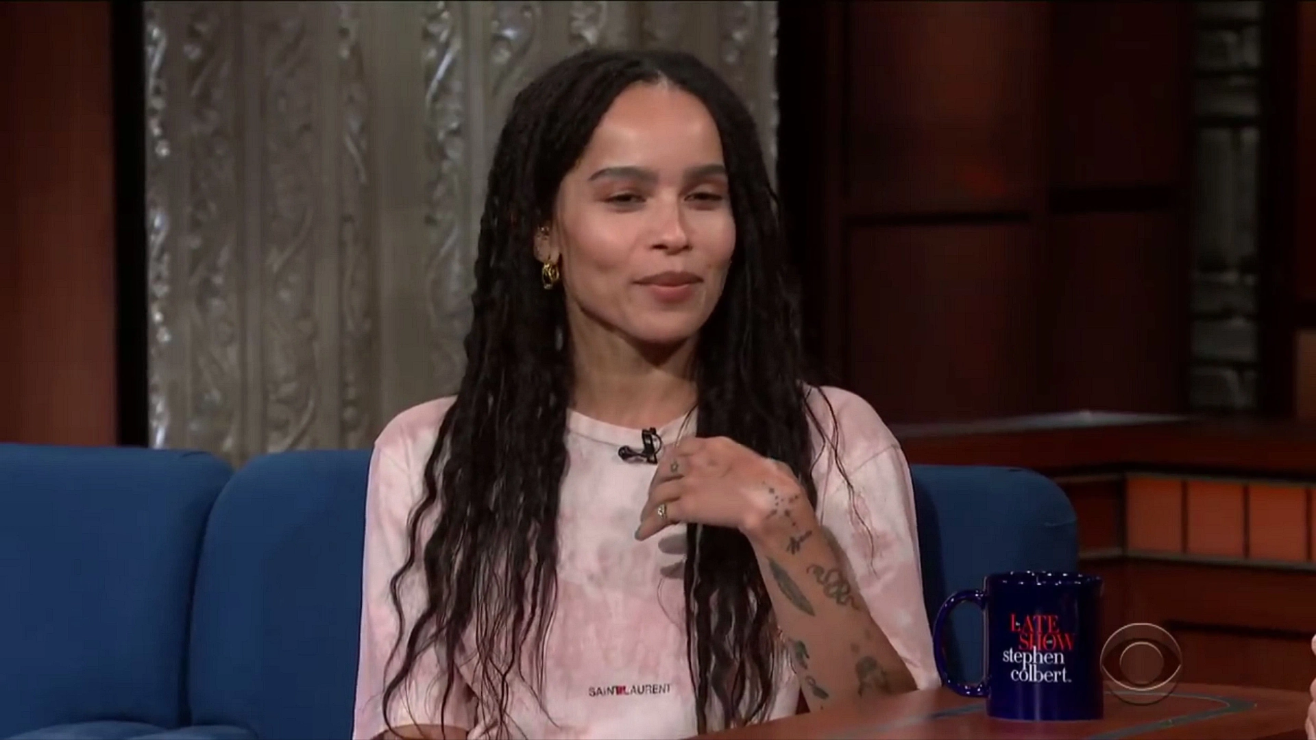 Zoë Kravitz in The Late Show with Stephen Colbert: James Corden/Zoë Kravitz/Lewis Capaldi (2019)