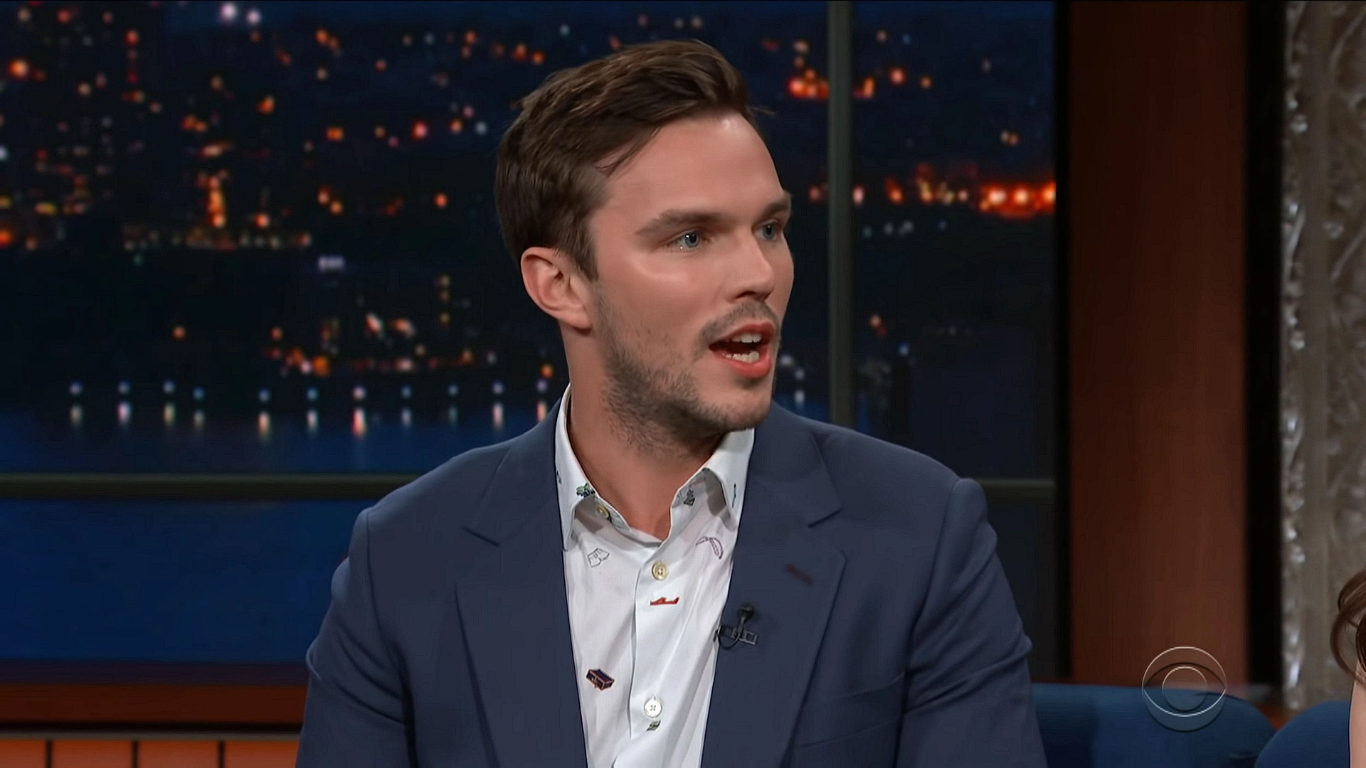 Nicholas Hoult in The Late Show with Stephen Colbert: Chris Cuomo/Nicholas Hoult & Lily Collins/James Taylor (2019)