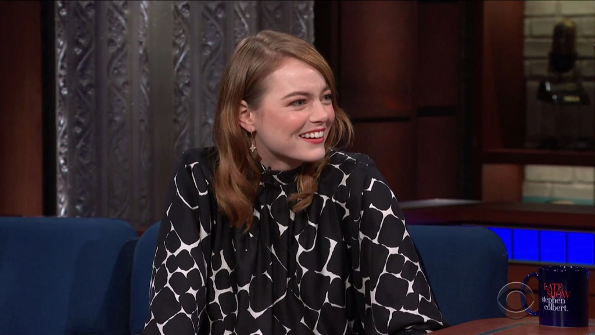 Emma Stone in The Late Show with Stephen Colbert (2015)