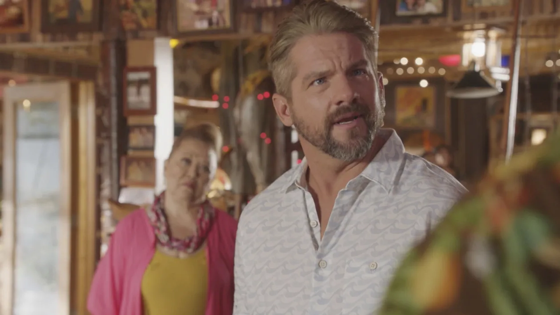 Amy Hill and Zachary Knighton in Magnum P.I.: Judge Me Not (2022)