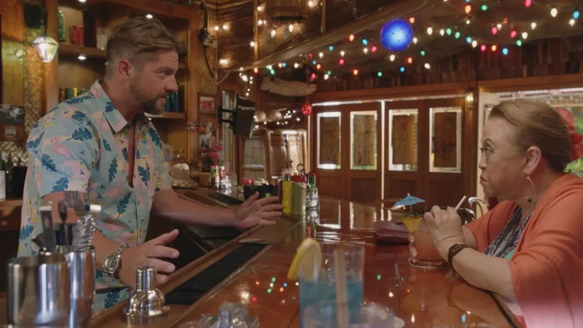 Amy Hill and Zachary Knighton in Magnum P.I.: The Harder They Fall (2021)