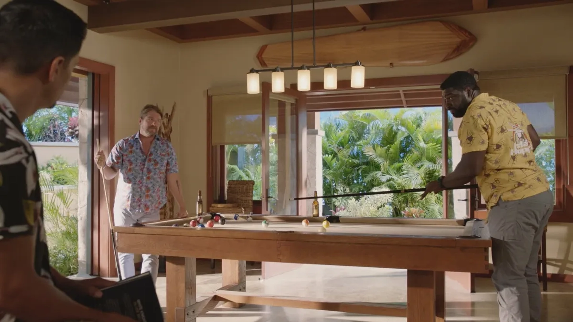 Zachary Knighton and Stephen Hill in Magnum P.I.: Island Vibes (2021)