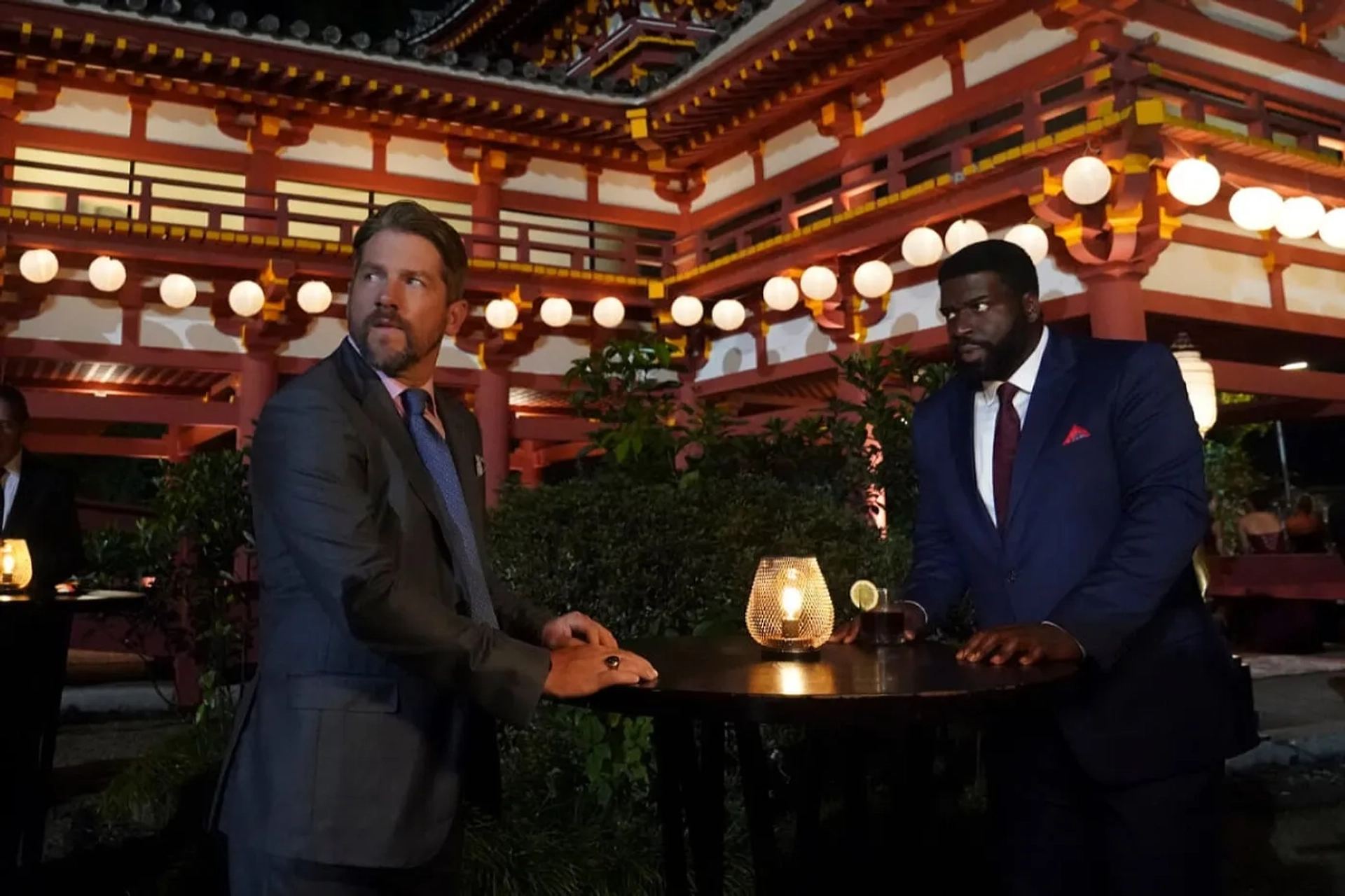 Zachary Knighton and Stephen Hill in Magnum P.I.: Island Vibes (2021)