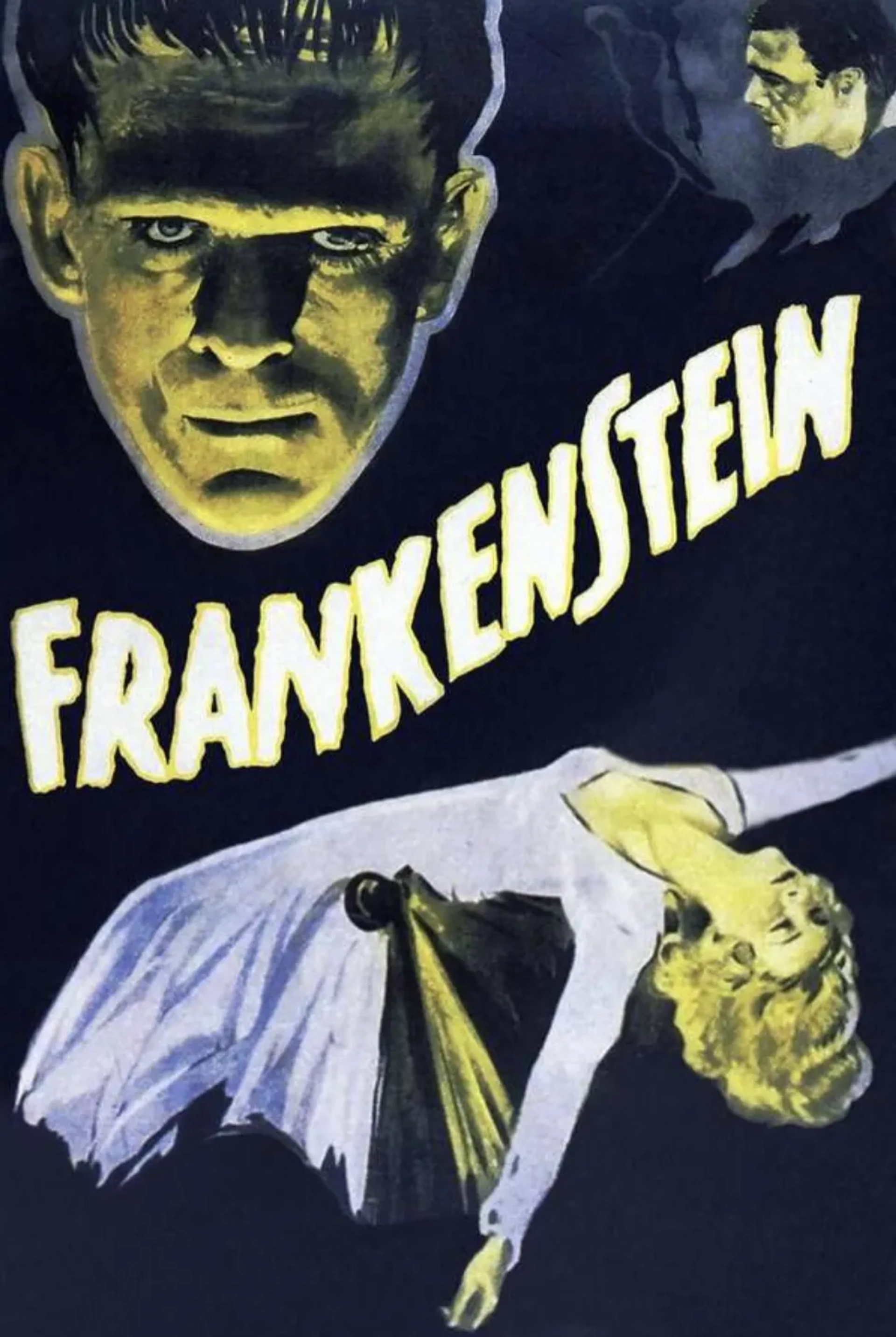 Boris Karloff, Mae Clarke, and Colin Clive in Frankenstein (1931)