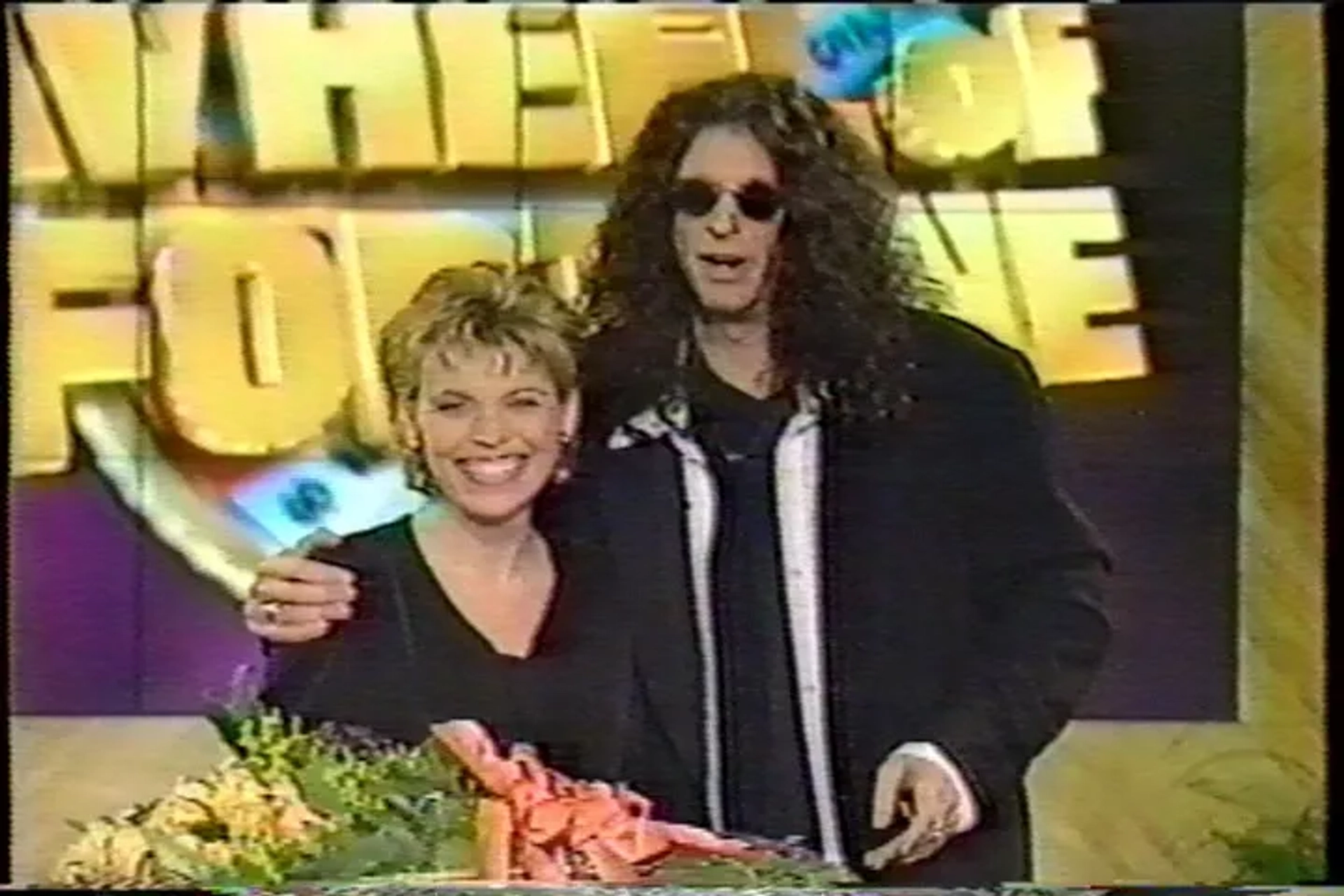 Howard Stern and Vanna White in Wheel of Fortune (1983)