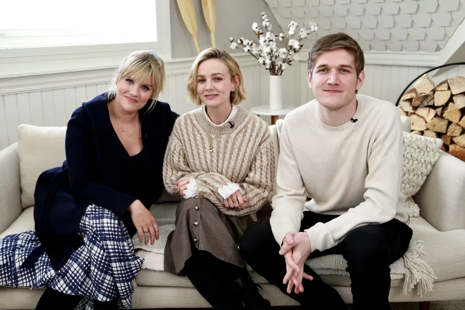 Carey Mulligan, Emerald Fennell, and Bo Burnham at an event for Promising Young Woman (2020)